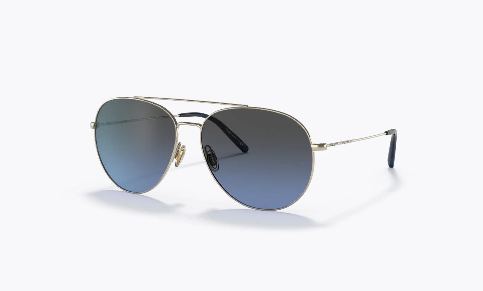 Oliver Peoples Airdale Aviator Blue Polarized Gradient Sunglasses Size ONE SIZE - 8 Thumbnail