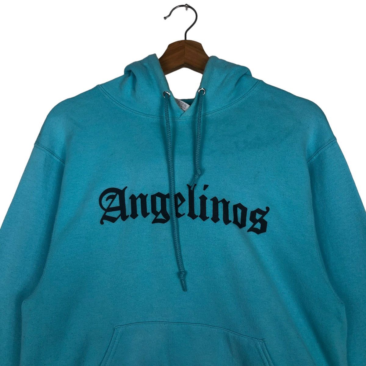 Vintage 🔥Vtg Hoodie Pull Over Jerzees USA Angelinos Big Logo Size US S / EU 44-46 / 1 - 9 Thumbnail