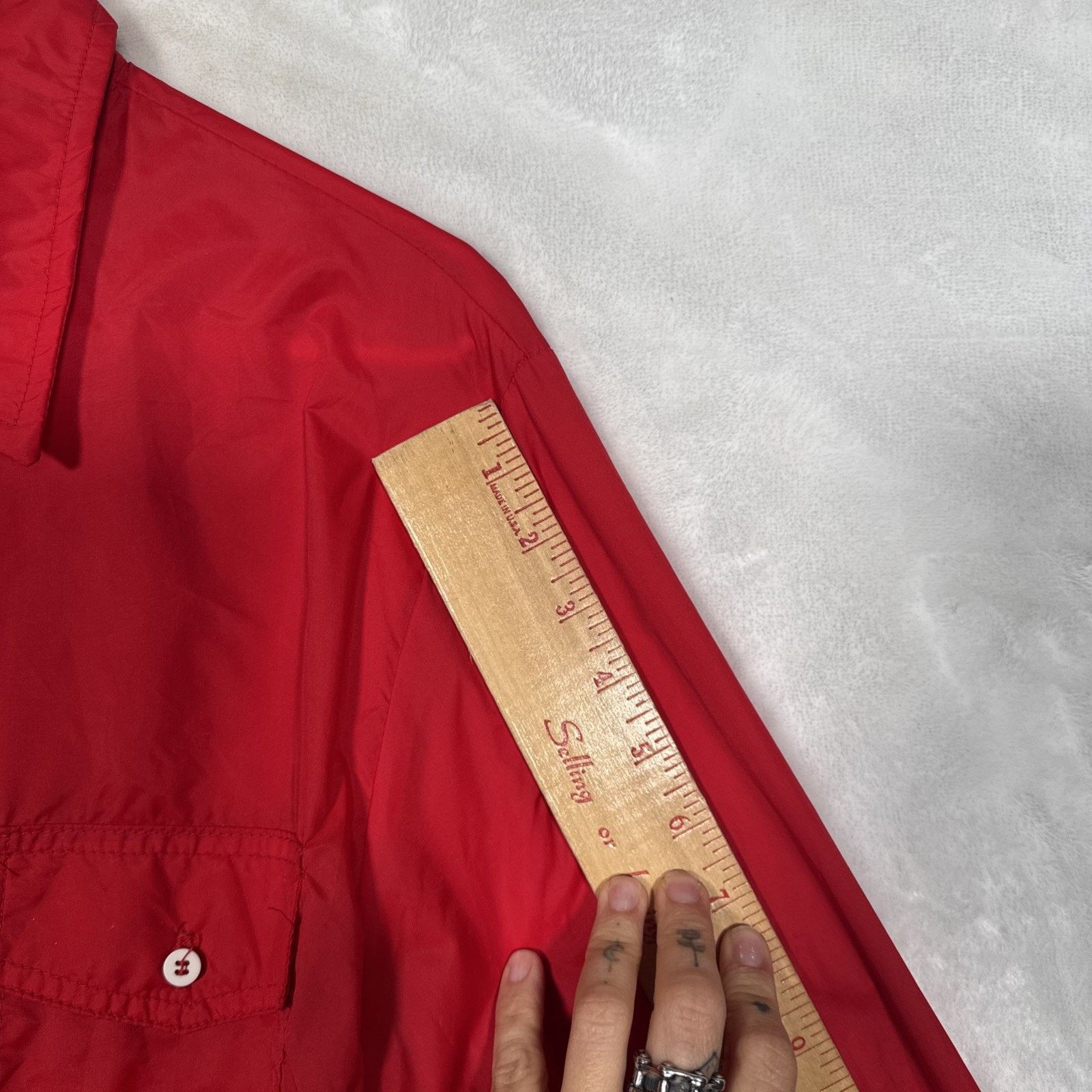 L.L. Bean LL BEAN Vtg Red Nylon Pullover Windbreaker Shirt Jacket Size US M / EU 48-50 / 2 - 7 Thumbnail