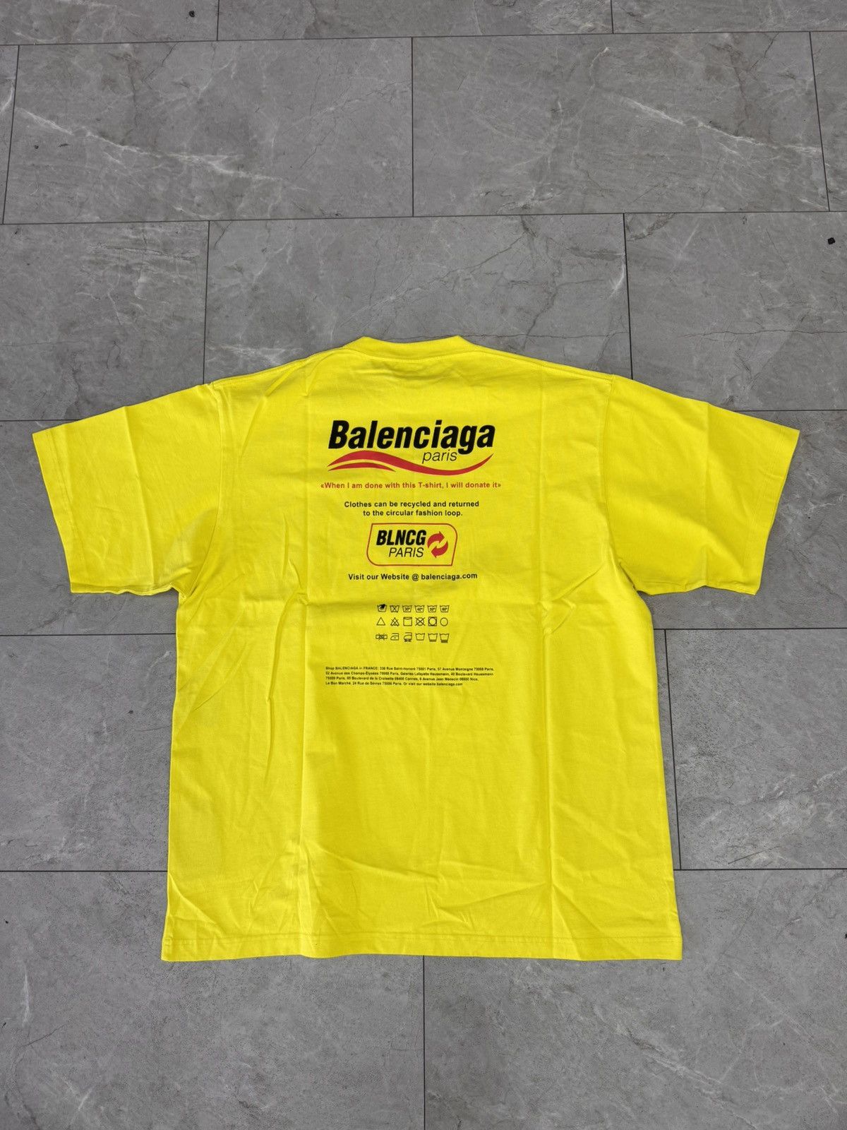 Balenciaga Balenciaga Logo Print S/S Wave Shirt Size US M / EU 48-50 / 2 - 2 Thumbnail