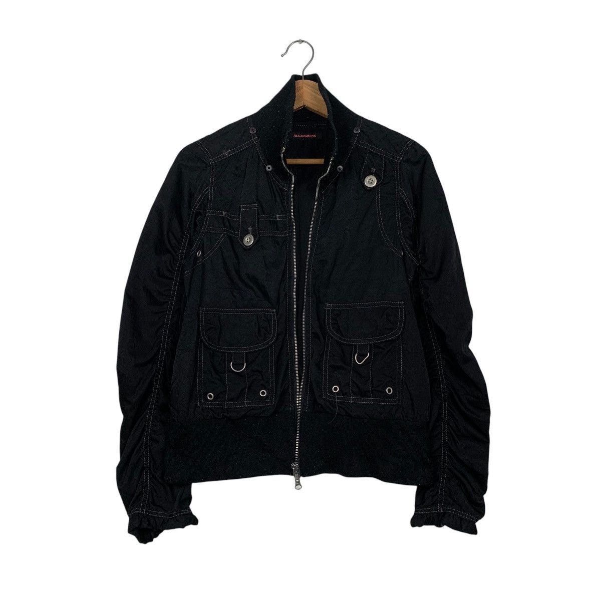 Japanese Brand Algonquins Parachure Punk Bomber Jacket Size US M / EU 48-50 / 2 - 1 Thumbnail