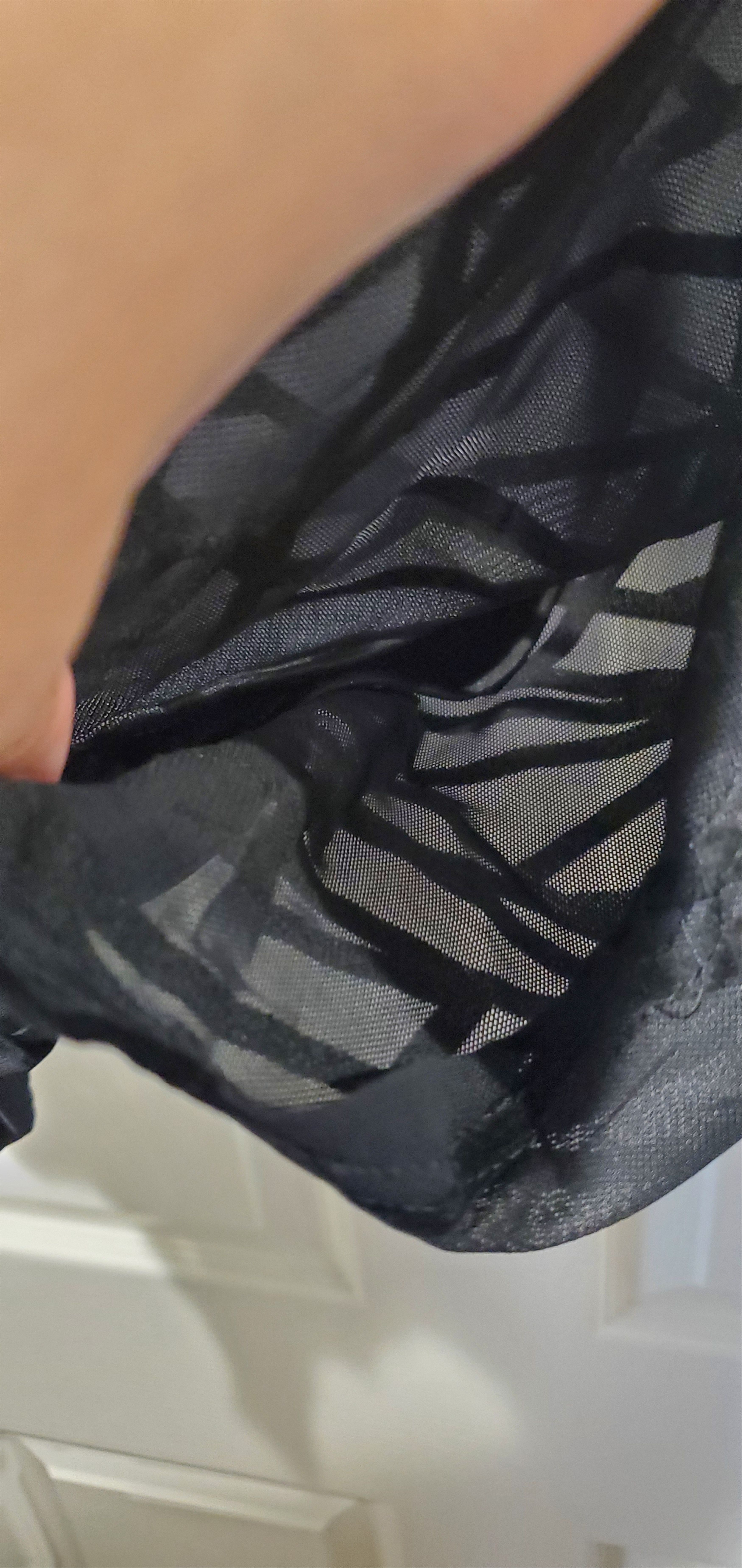 Other Sexy black mesh shorts w/ abstract velvet design (1x/14) Size 36" / US 14 / IT 50 - 3 Thumbnail