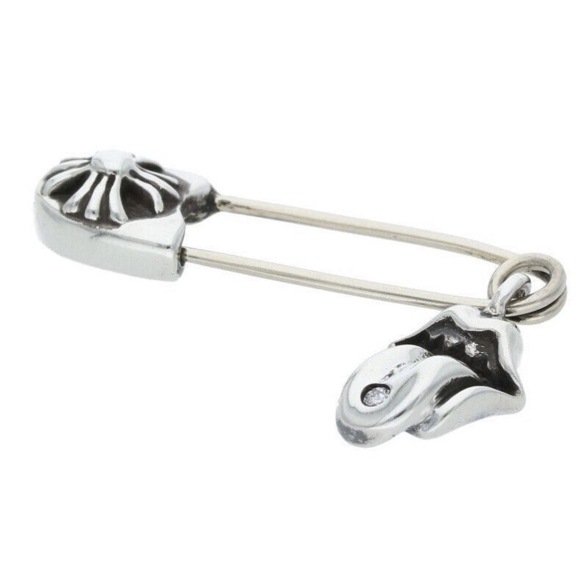Chrome Hearts Chrome Hearts Silver Safety Pin Necklace Charms Size ONE SIZE - 5 Thumbnail