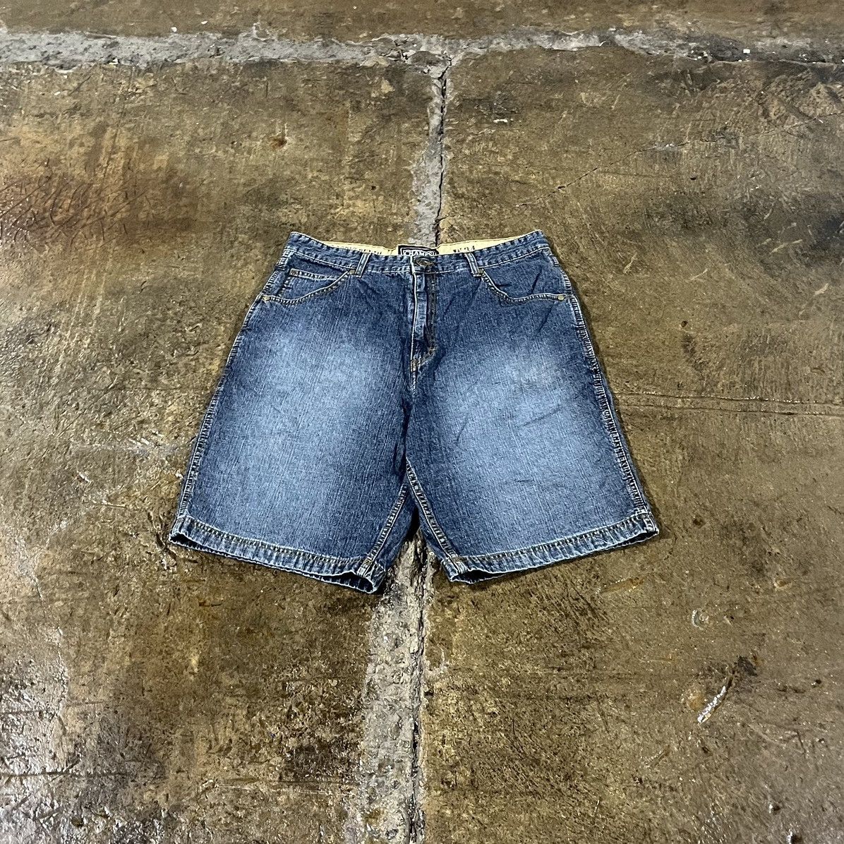 JNCO × Southpole × Vintage Crazy Vintage Y2K Baggy Jorts Faded Grunge Skater Shorts Size US 34 / EU 50 - 2 Thumbnail
