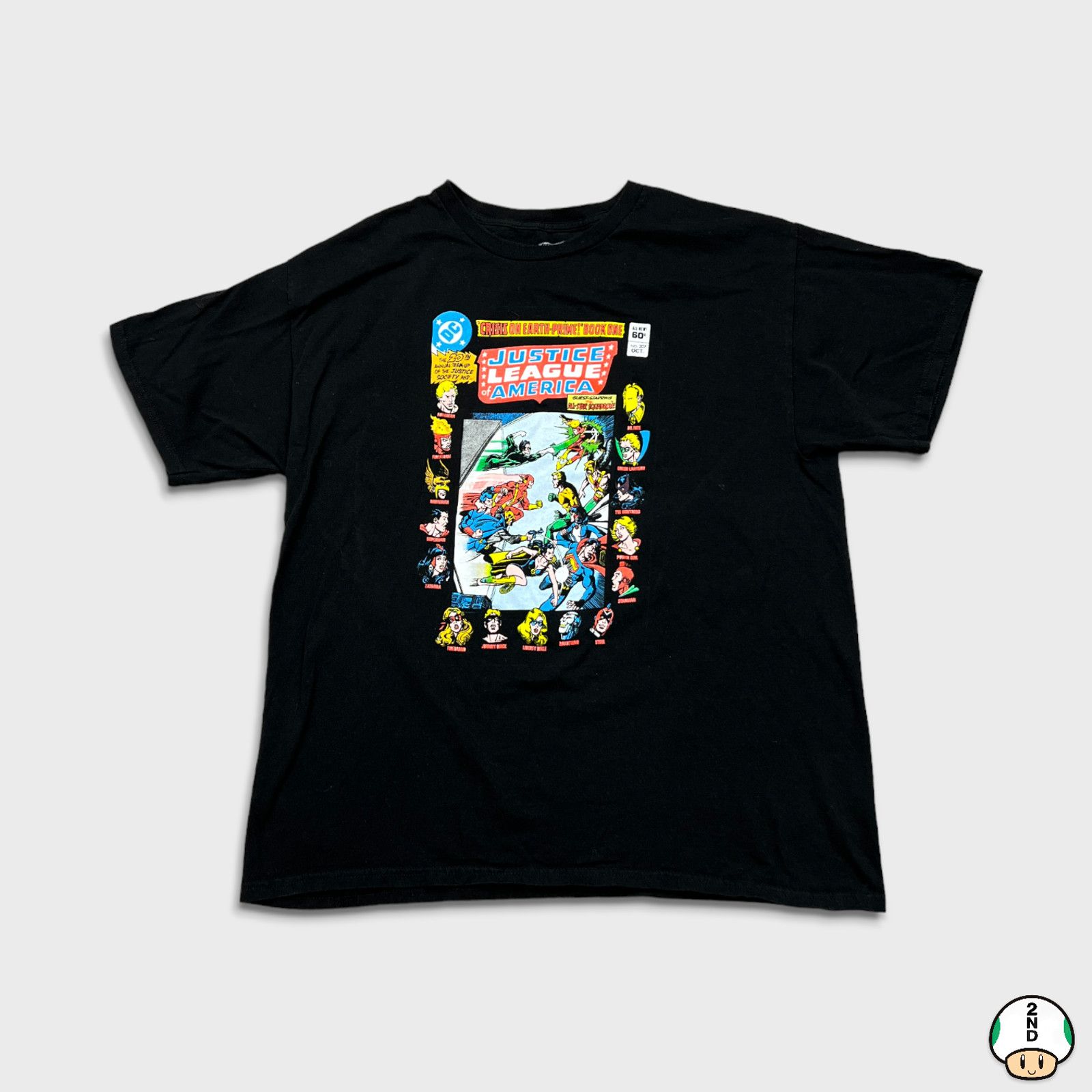 DC Comics × Vintage Justice League of America T Shirt DC Comics Short Sleeve Tee Size US XL / EU 56 / 4 - 1 Thumbnail