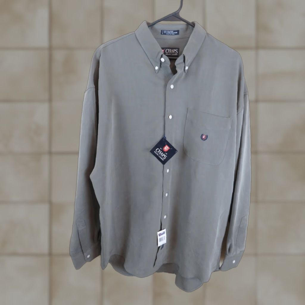 Ralph Lauren NWT Ralph Lauren Golf Shirt Button-Down Gray XL Men's Size US XL / EU 56 / 4 - 1 Thumbnail