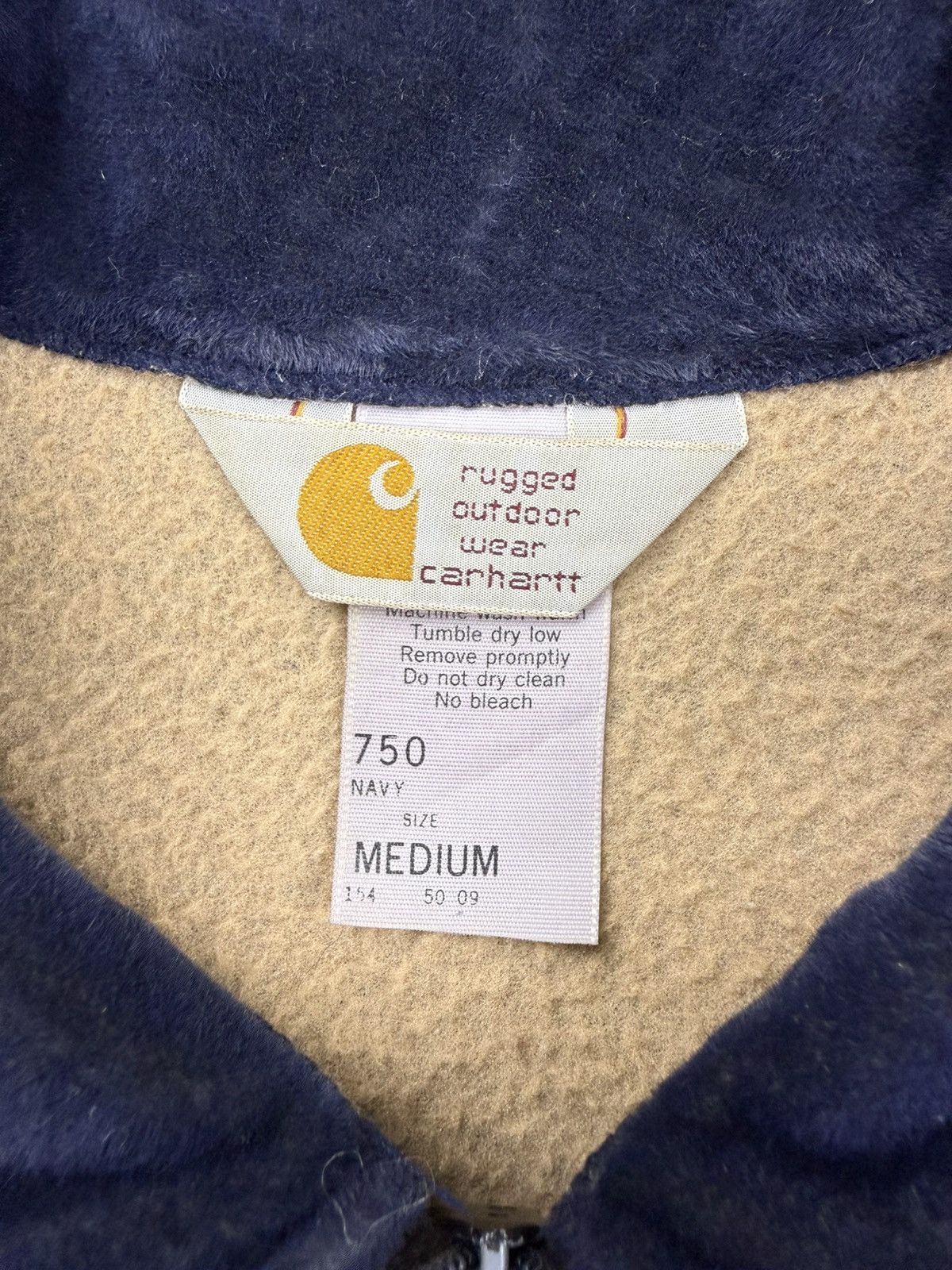 Carhartt Vintage RARE 70s CARHARTT Suede/Velvet TALON USA 🇺🇸 Zip Up Size US M / EU 48-50 / 2 - 5 Thumbnail