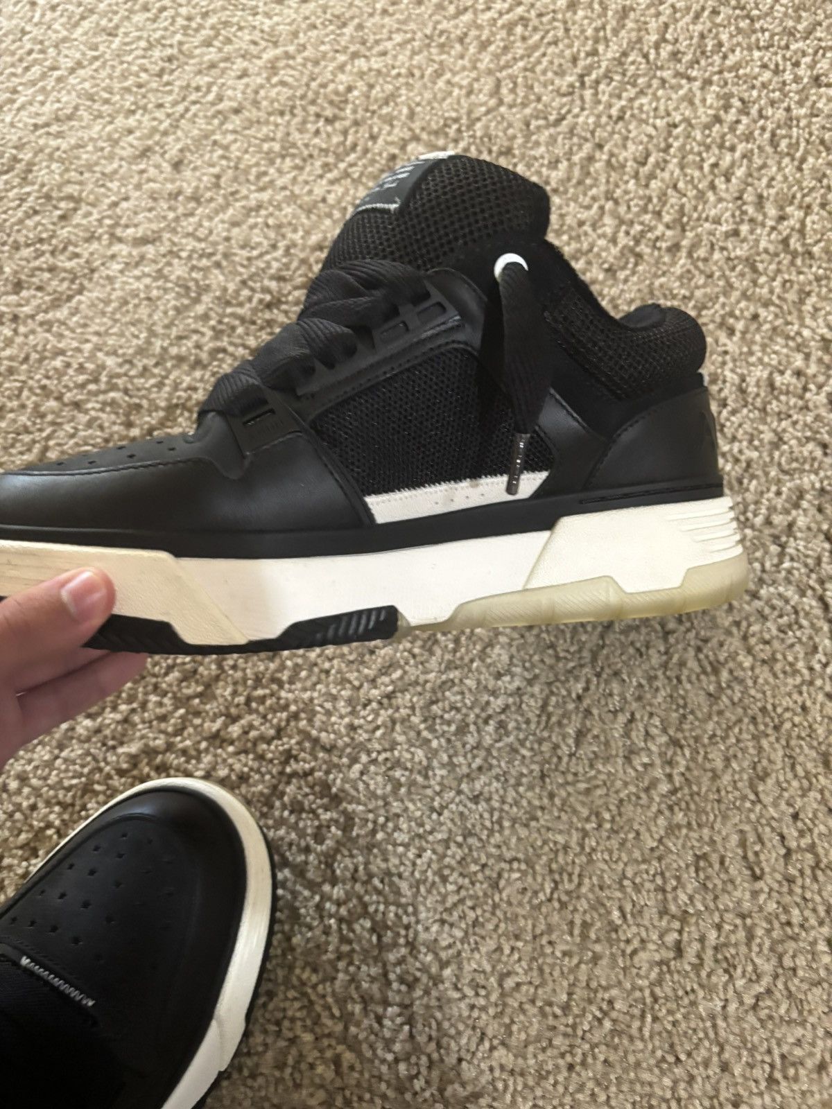 Amiri amiri ma-1 black white Size US 12 / EU 45 - 4 Thumbnail