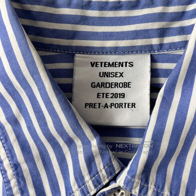 Other Vetements Patchwork striped silhouette shirt Size US XS / EU 42 / 0 - 4 Thumbnail