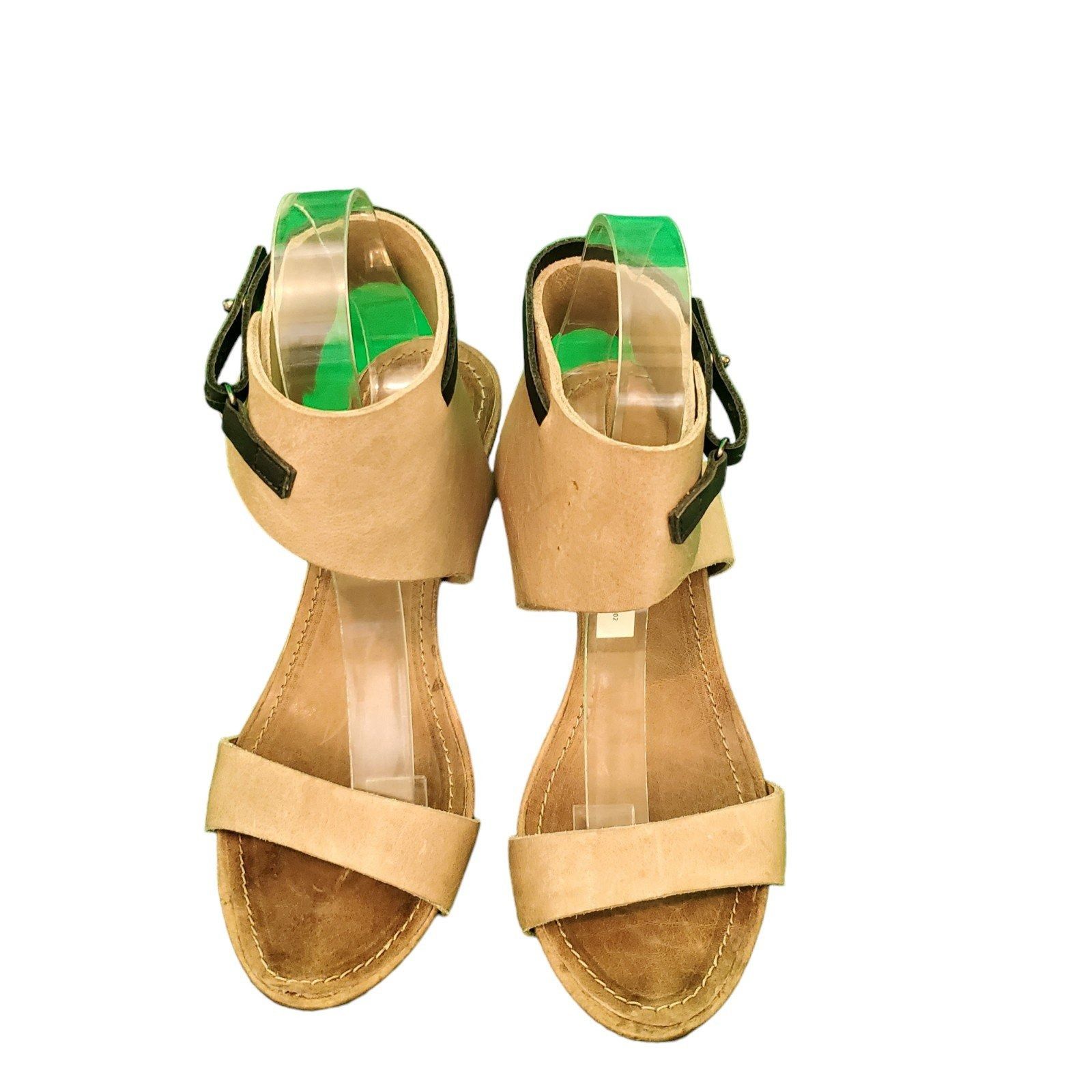 HUMANOID Humanoid Leather Wrap Heels Sandals taupe/Black Sz 38/8 Size US 8 / IT 38 - 5 Thumbnail