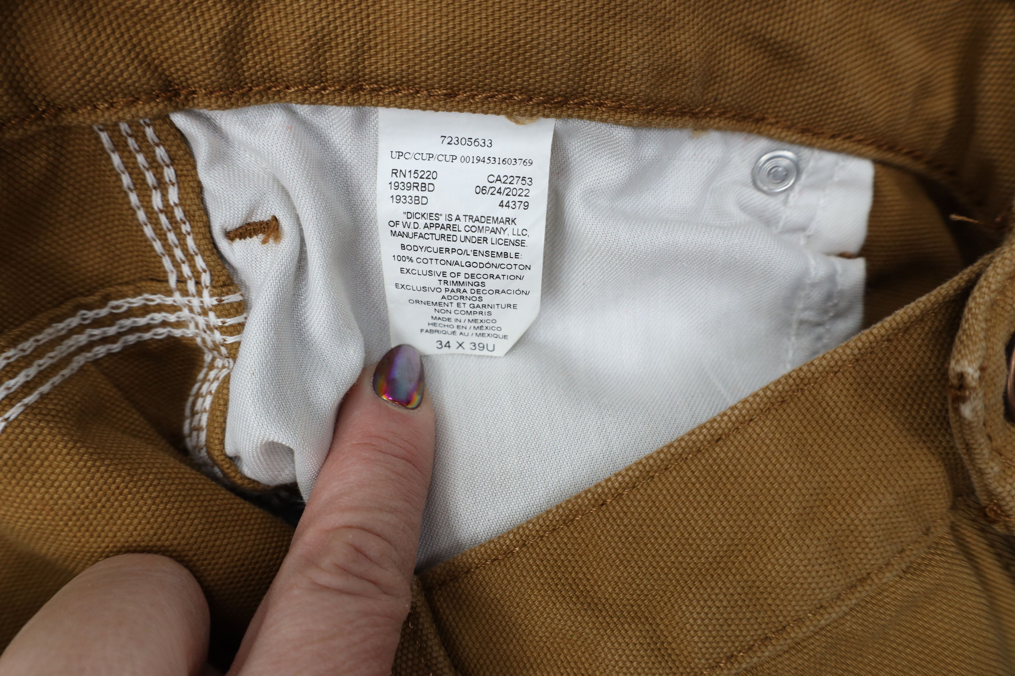 Dickies Vintage Y2K Dickies Wide Leg Dungaree Pants Duck Brown Size US 34 / EU 50 - 9 Thumbnail