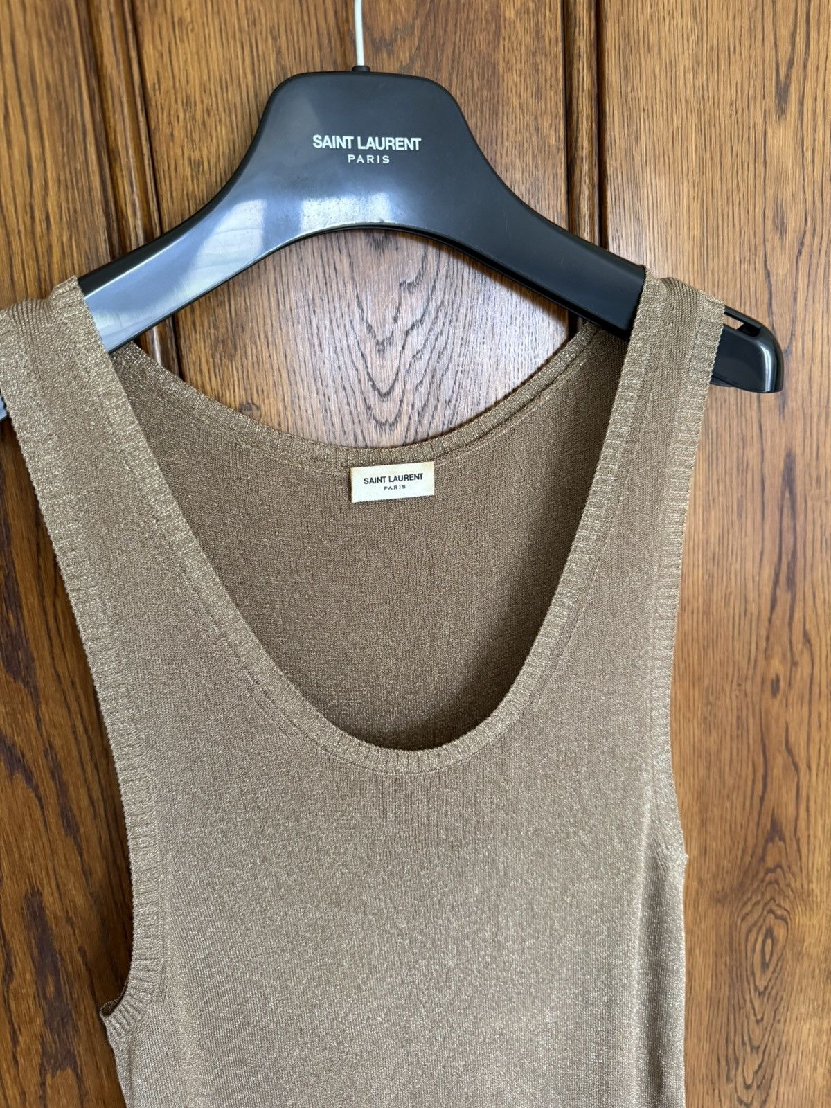Saint Laurent Paris FW19 Saint Laurent metallic golf tank top vest sleeveless Size US M / EU 48-50 / 2 - 7 Thumbnail
