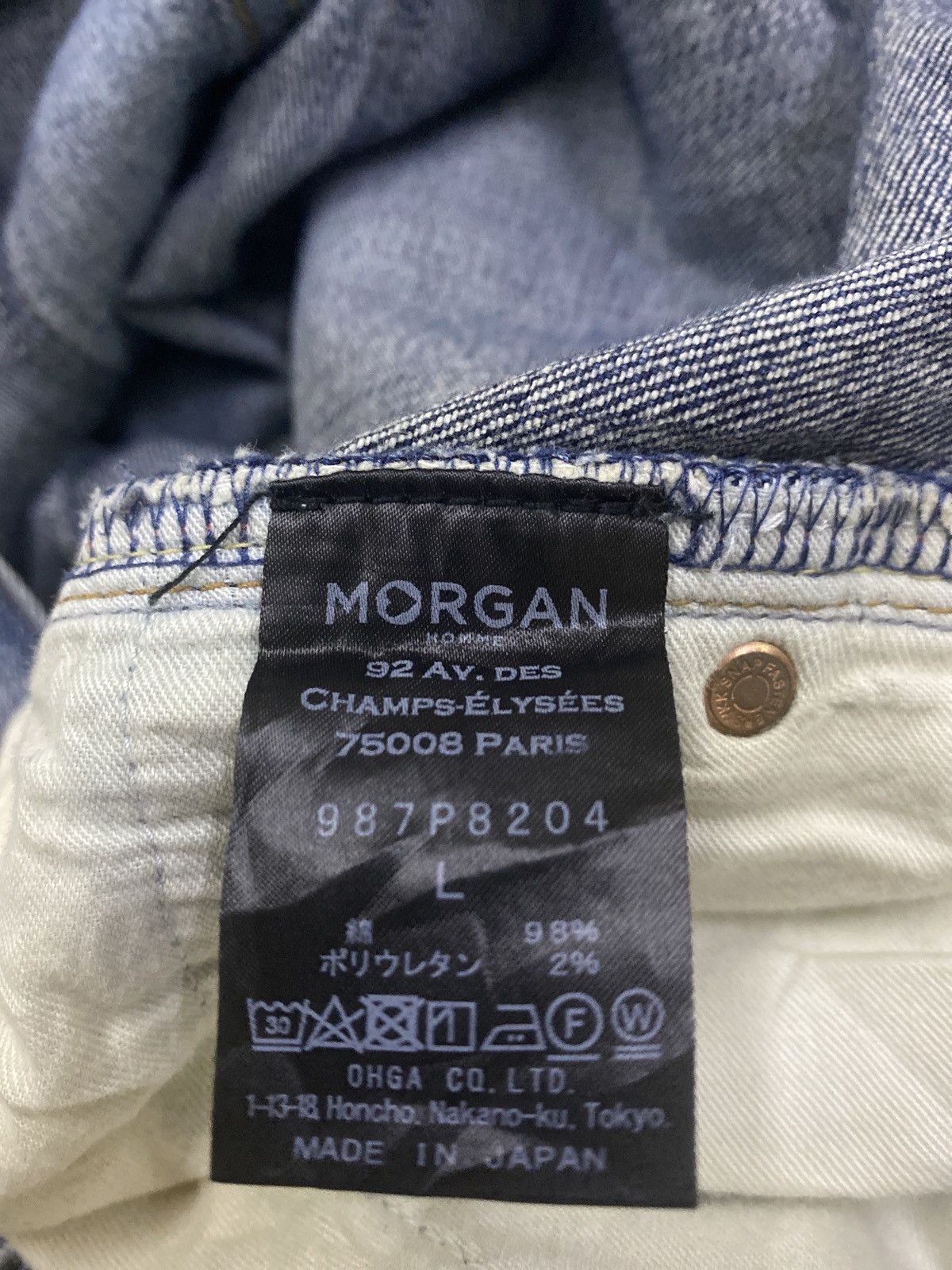 Morgan Homme × Vintage Morgan Homme Distressed Denim Size US 31 - 14 Thumbnail