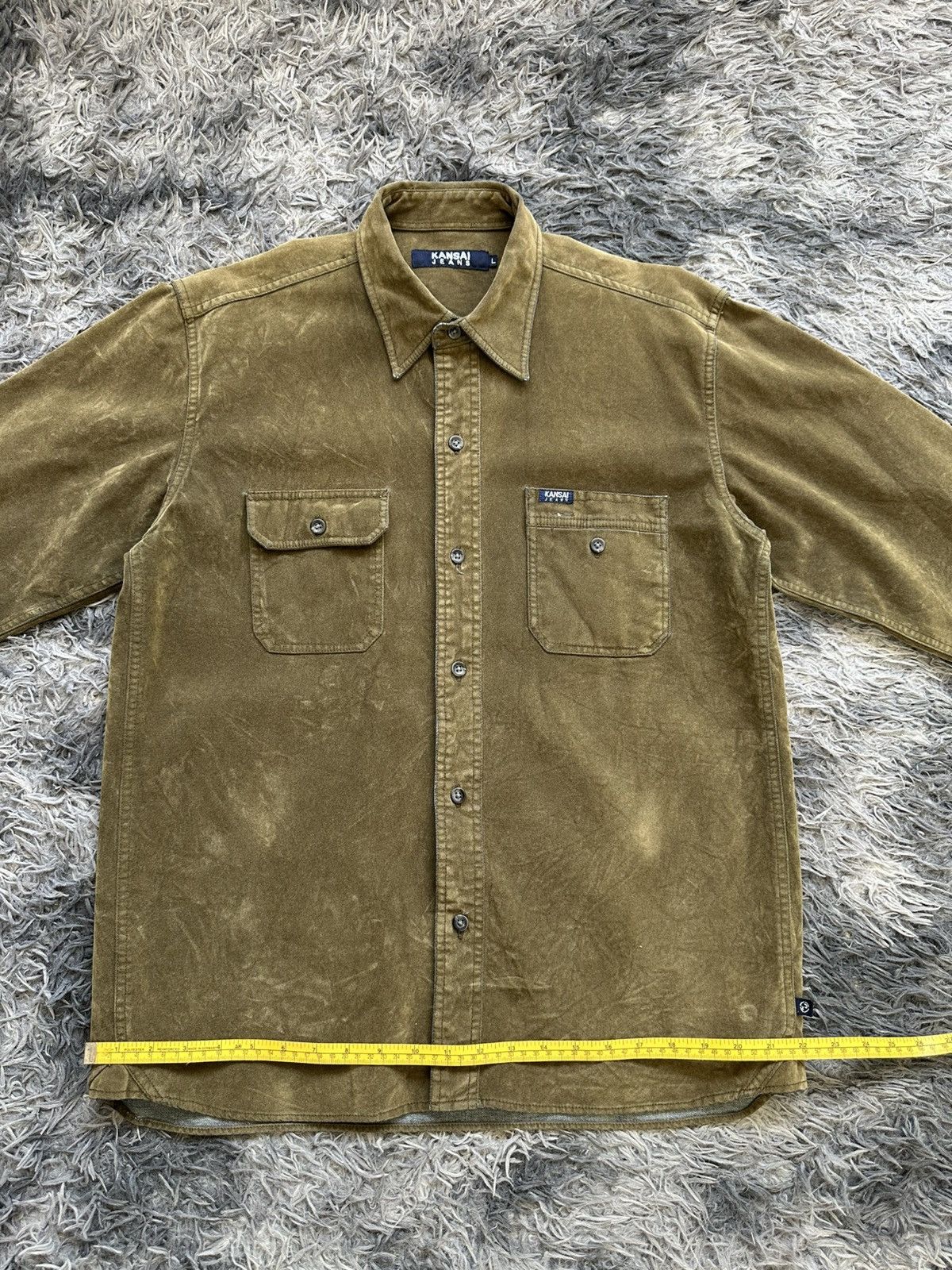 Kansai Yamamoto 00's Kansai Jeans moleskin denim shirt Size US L / EU 52-54 / 3 - 22 Thumbnail