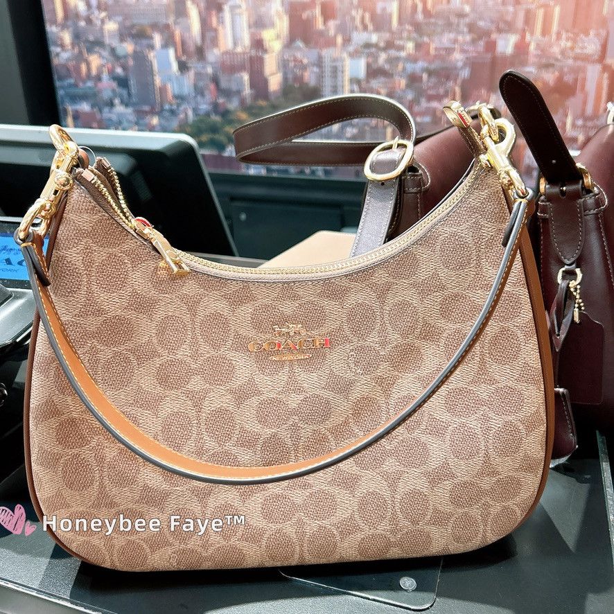 Coach NWT Coach Teri Hobo Bag In Signature Canvas CV940 Size ONE SIZE - 1 Thumbnail
