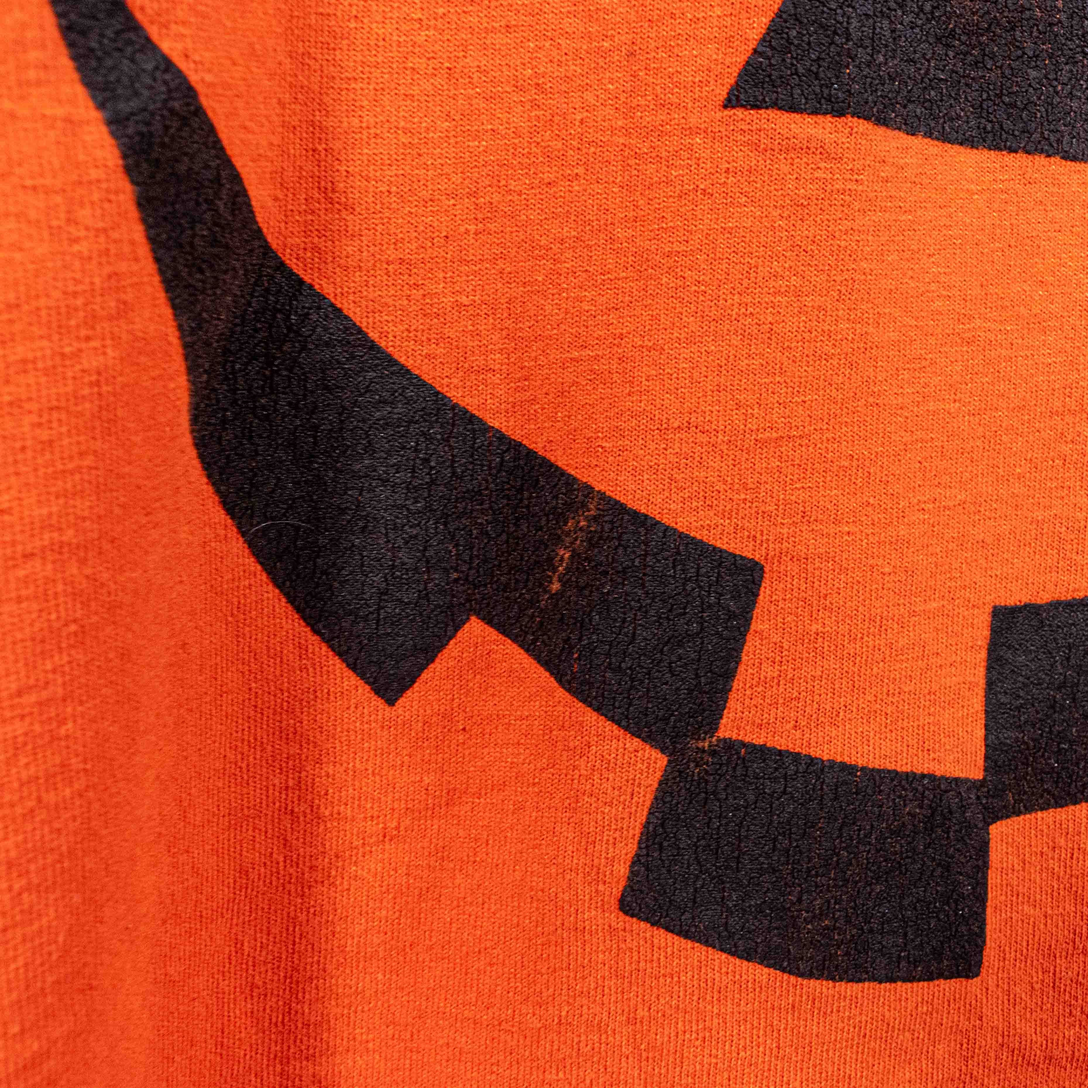 Vintage Halloween Jack O Lantern Pumpkin T-Shirt Single Stitch VTG Size US XL / EU 56 / 4 - 5 Thumbnail
