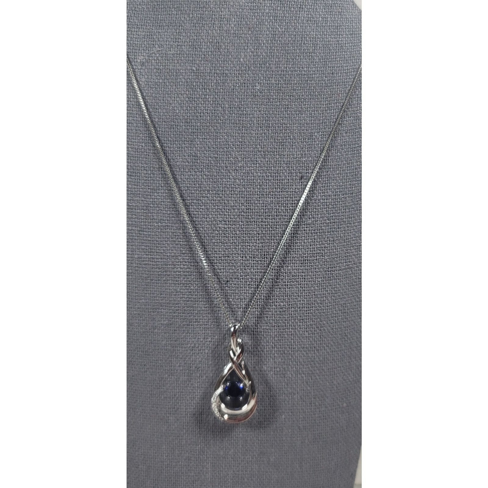 Other Sterling Silver Floating Stone Infinity Closure Necklace Size ONE SIZE - 1 Thumbnail