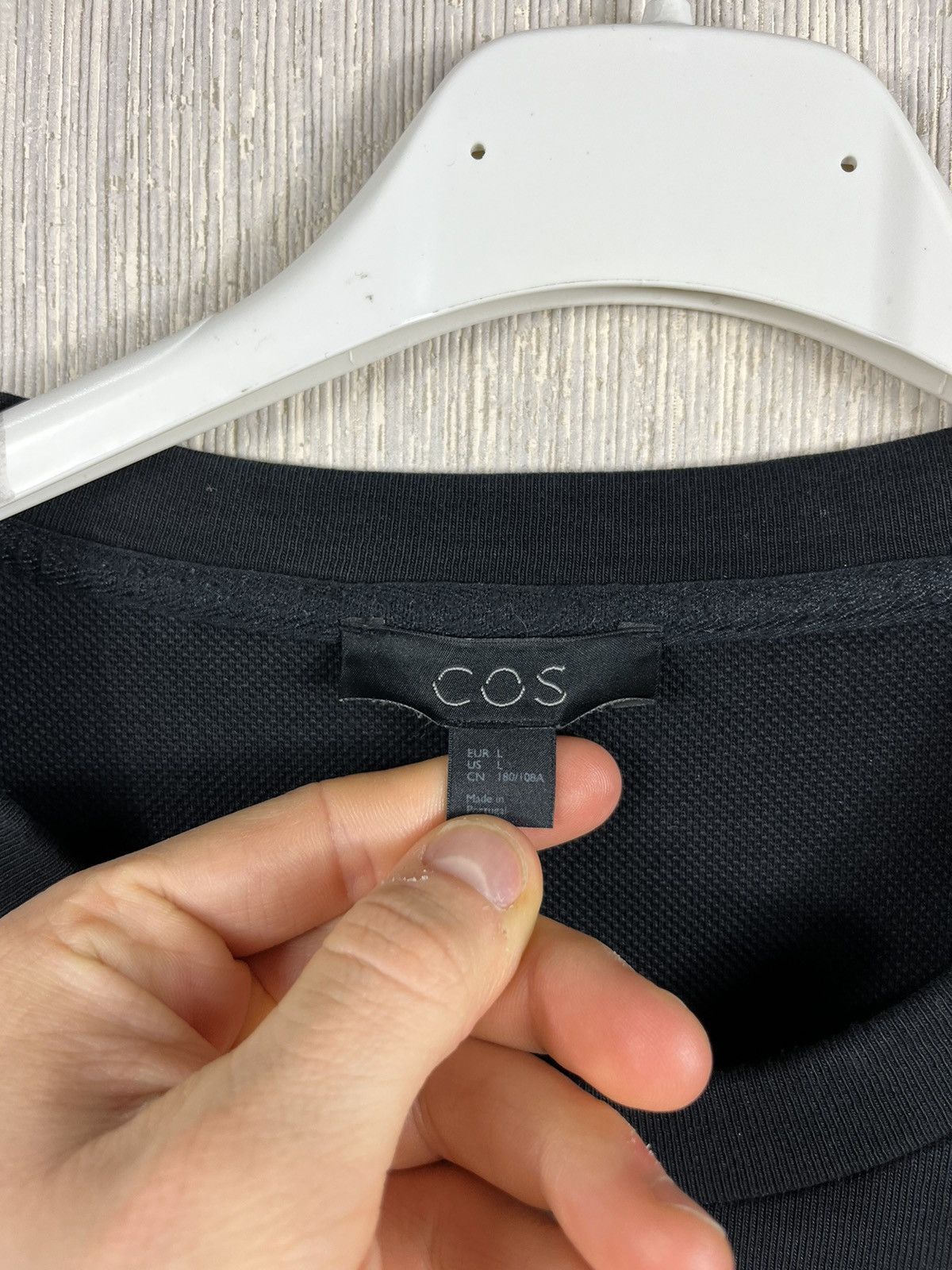 Cos × Designer COS leather patch pocket zip basic sweatshirt y2k crewneck Size US L / EU 52-54 / 3 - 10 Thumbnail