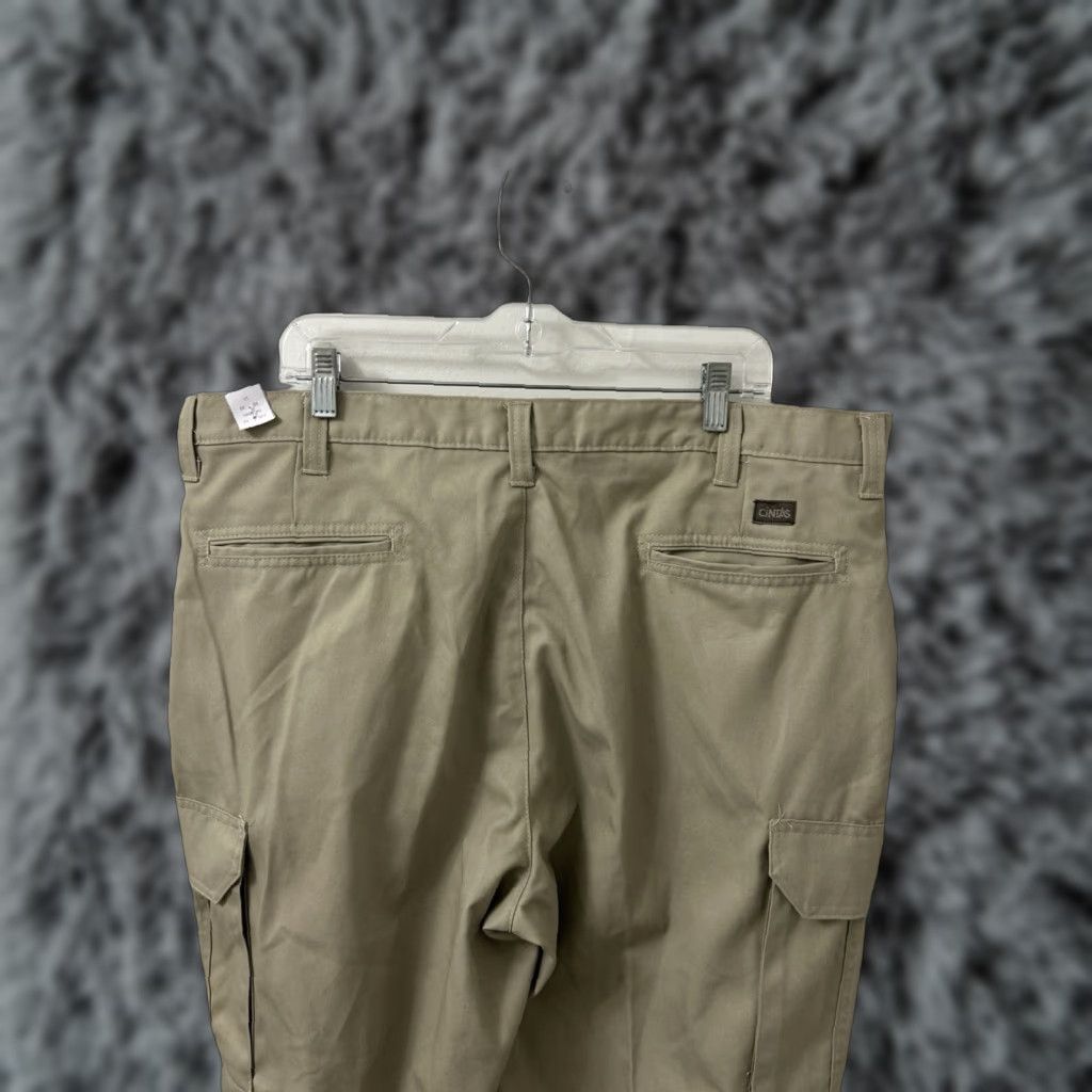 Vintage Cintas Cargo Pants Mens Size 40x30 Tan Khaki Straight Leg Vintage No Size US 40 / EU 56 - 1 Thumbnail