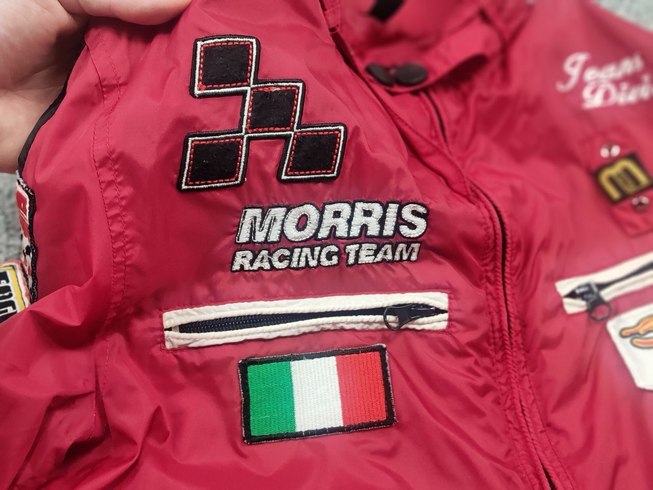 Vintage Morris Jeans Division Logo racing nascar Jacket Y2K