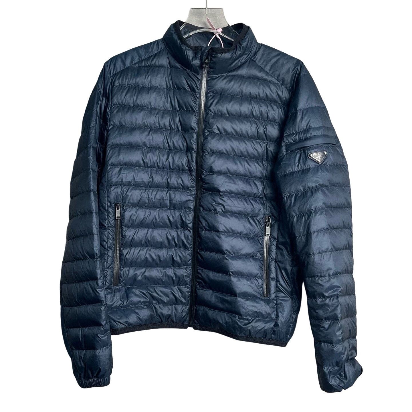 Prada Prada Navy Lightweight Puffer Jacket Size 46 Size US S / EU 44-46 / 1 - 1 Thumbnail