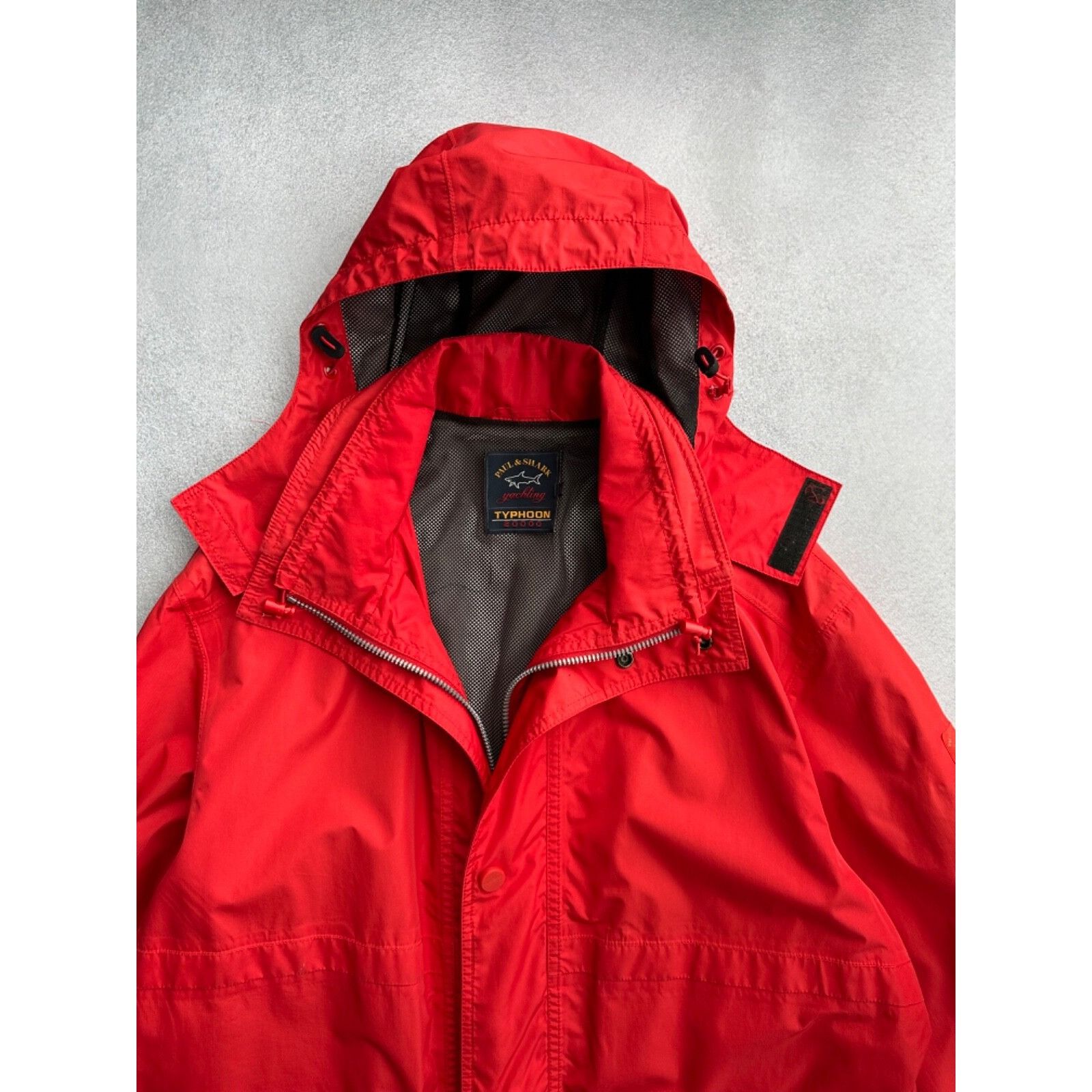 Paul & Shark Vintage Paul & Shark Typhoon 20000 Red Mens Windbreaker Jack Size US L / EU 52-54 / 3 - 5 Thumbnail