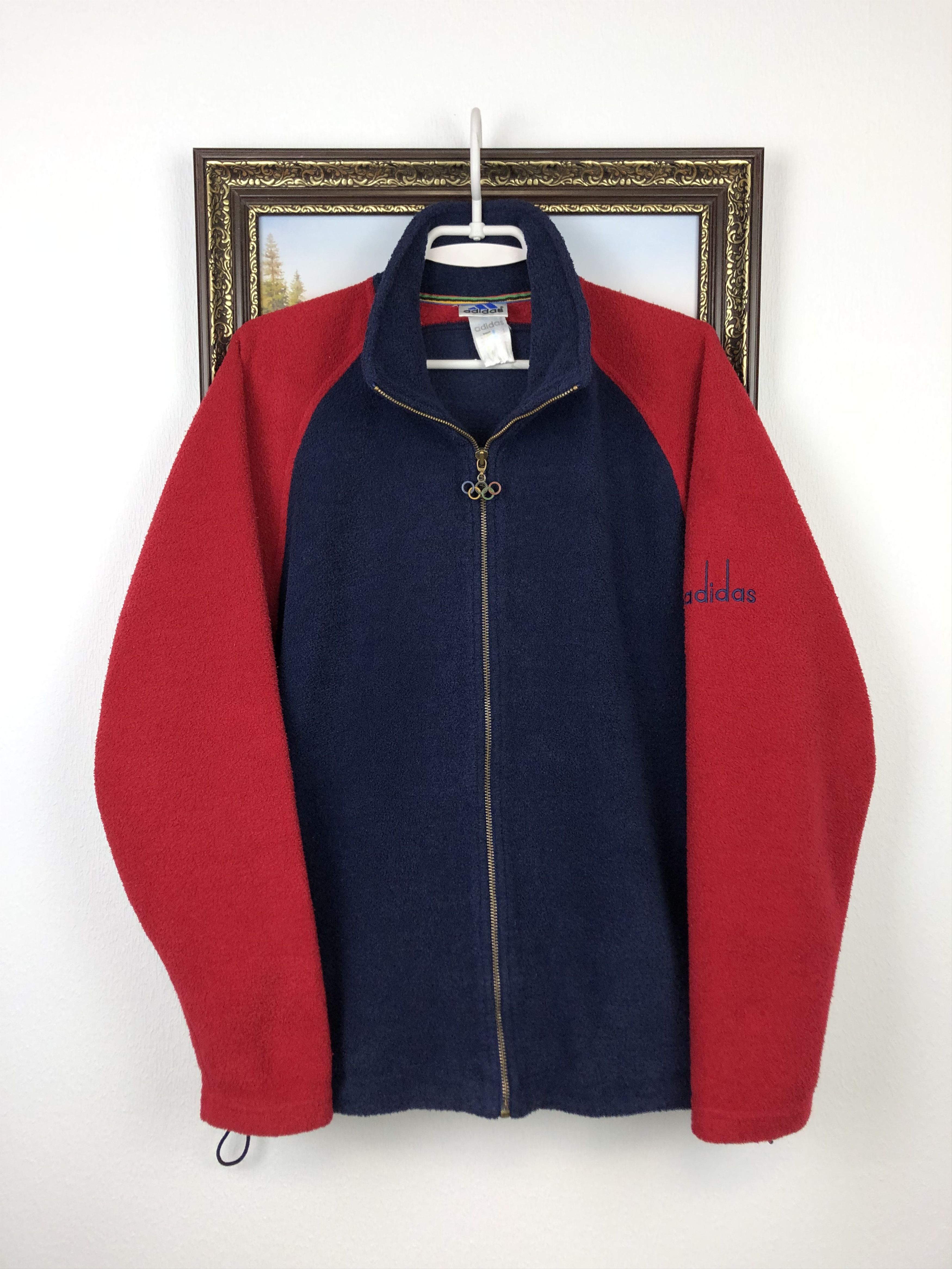 Vintage 90's Adidas Olympic Games 1972 Sapporo Jacket Fleece