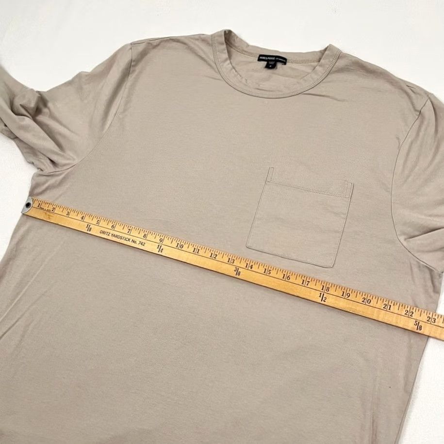 James Perse James Perse XL Beige Cotton Crew Shirt - Classic Style Size US XL / EU 56 / 4 - 4 Thumbnail
