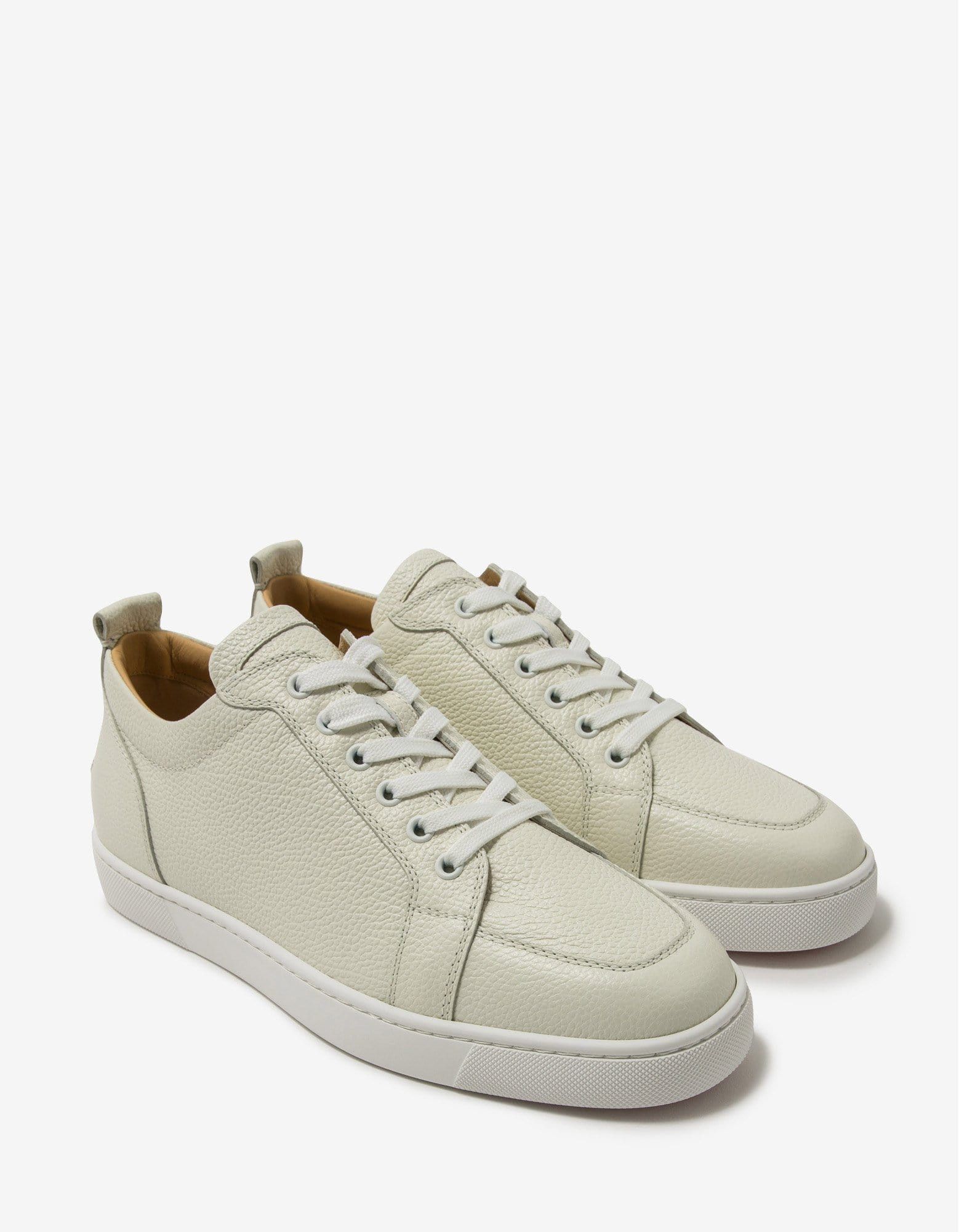 Christian Louboutin Rantulow Latte Grain Leather Trainers Size US 8 / EU 41 - 1 Thumbnail