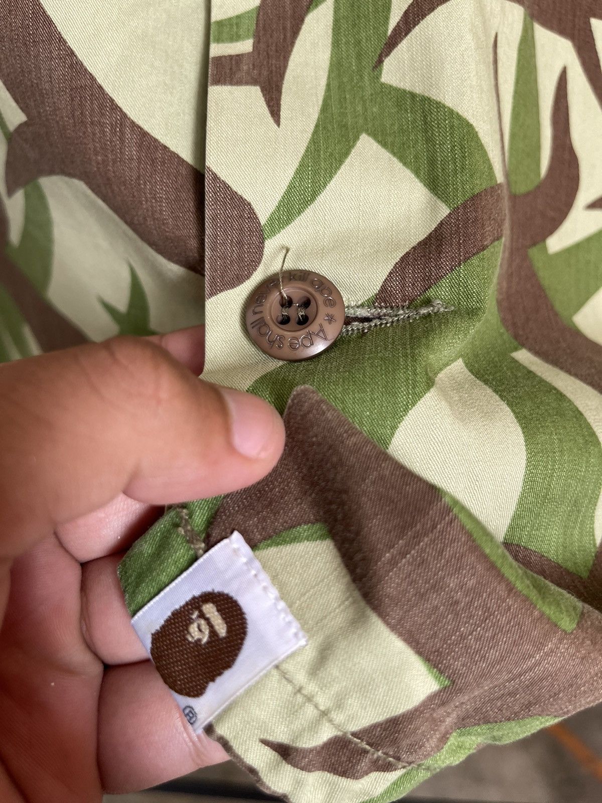 Bape A Bathing Ape Bape Tribal Camo BDU Work Jacket Size US L / EU 52-54 / 3 - 6 Thumbnail