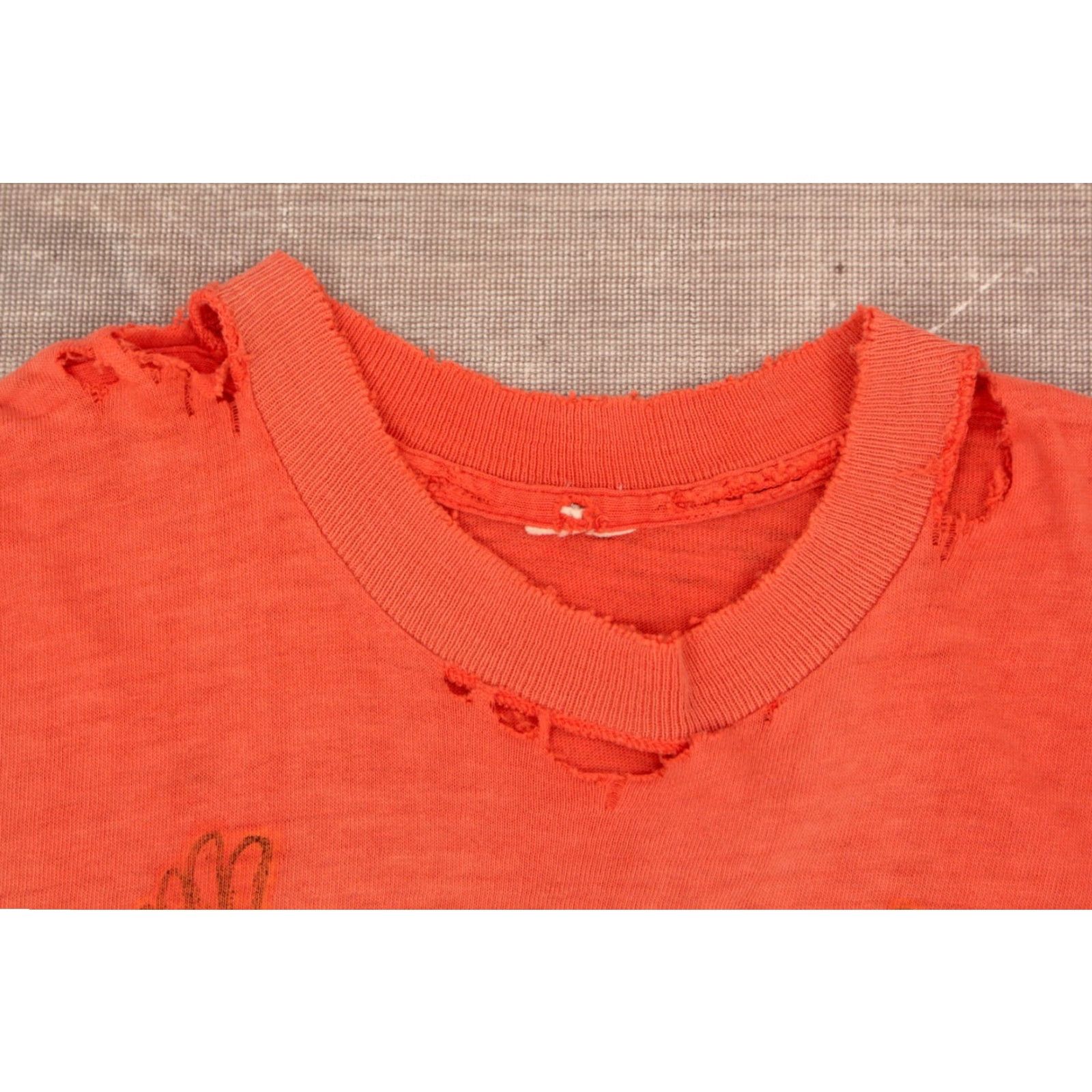 Vintage Harley Davidson 80s Eagle Orange TShirt M Mens VTG Graphic Tee Shirt Size US M / EU 48-50 / 2 - 6 Thumbnail