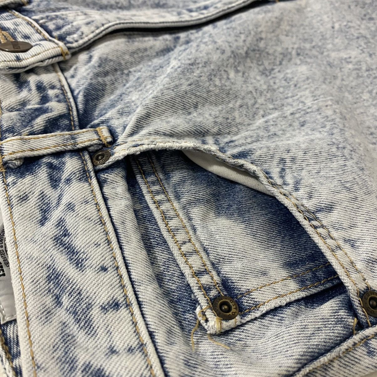 Edwin Vintage EDWIN Denim 90s acid wash size 31 Size US 31 - 5 Thumbnail