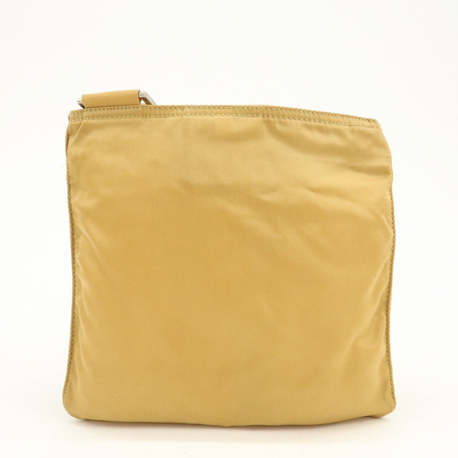 Prada Prada Triangle Logo Nylon Crossbody Bag Tan Size ONE SIZE - 2 Thumbnail