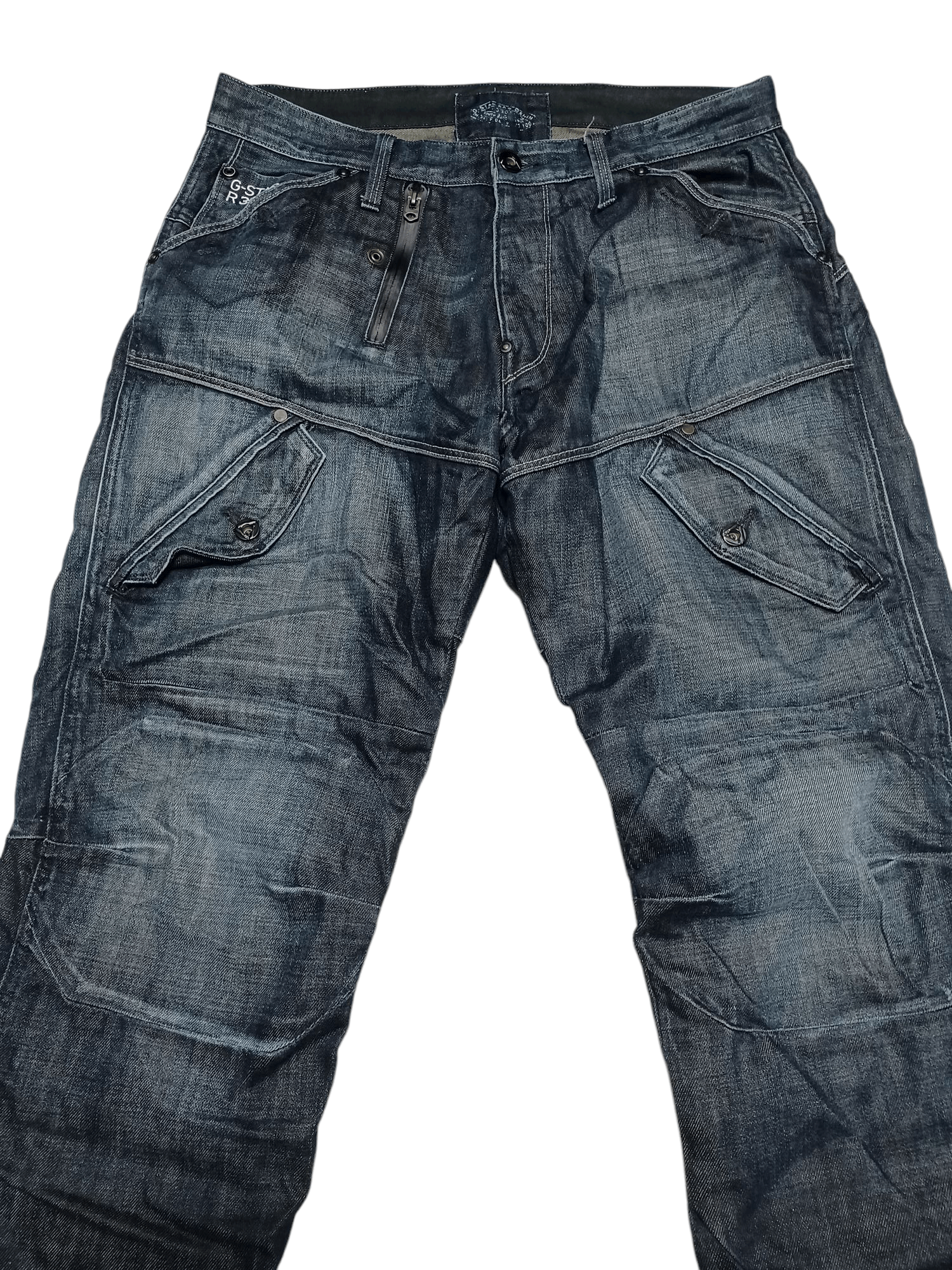 G-Star G STAR RAW MULTIPOCKET CARGO DOUBLE KNEE FIRE JEANS Size US 34 / EU 50 - 2 Thumbnail