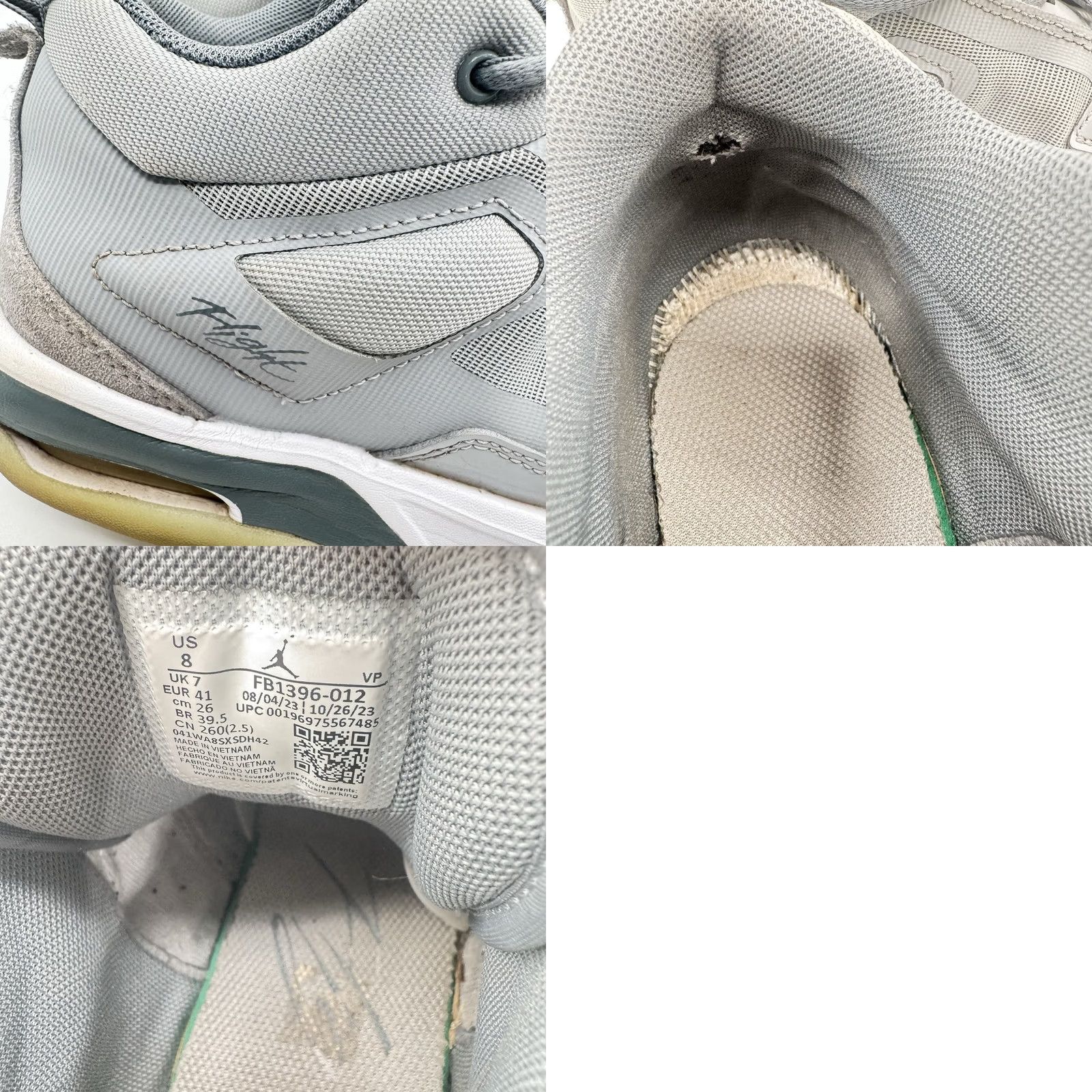 Nike Nike Air Jordan Stay Loyal 3 Wolf Gray White FB1396-012 sz 8 Men's Sneakers Athletic 90s Retro Nike Shirt Size US 8 / EU 41 - 8 Thumbnail