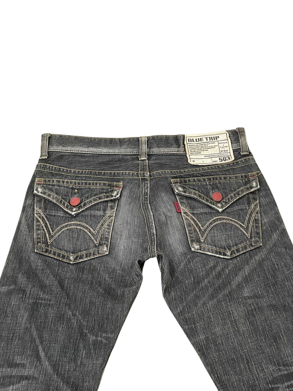 Edwin Flare Jeans Edwin 503 Japan Faded Distress Boot Cut 2🟦1 Size US 32 / EU 48 - 18 Thumbnail
