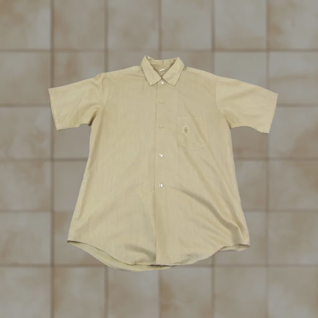 Atomic VINTAGE Shirt Adult Medium Yellow Disco Leisure Mens 50s 60s Atomic Size US M / EU 48-50 / 2 - 1 Thumbnail