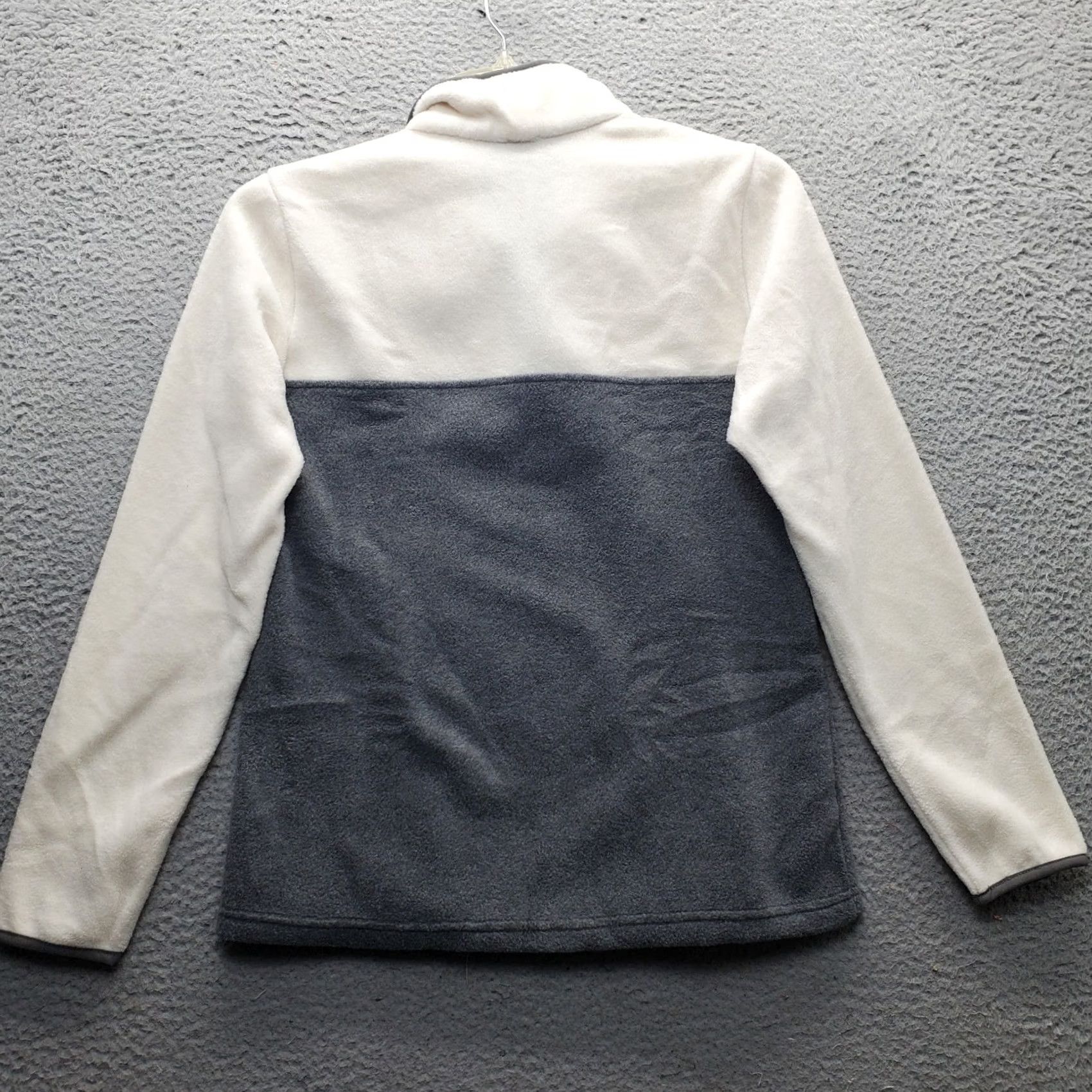 Logo 7 Columbia Pullover Sweater Women M Multi Fleece Patch Logo Quarter Snap Front EUC Size M / US 6-8 / IT 42-44 - 2 Thumbnail