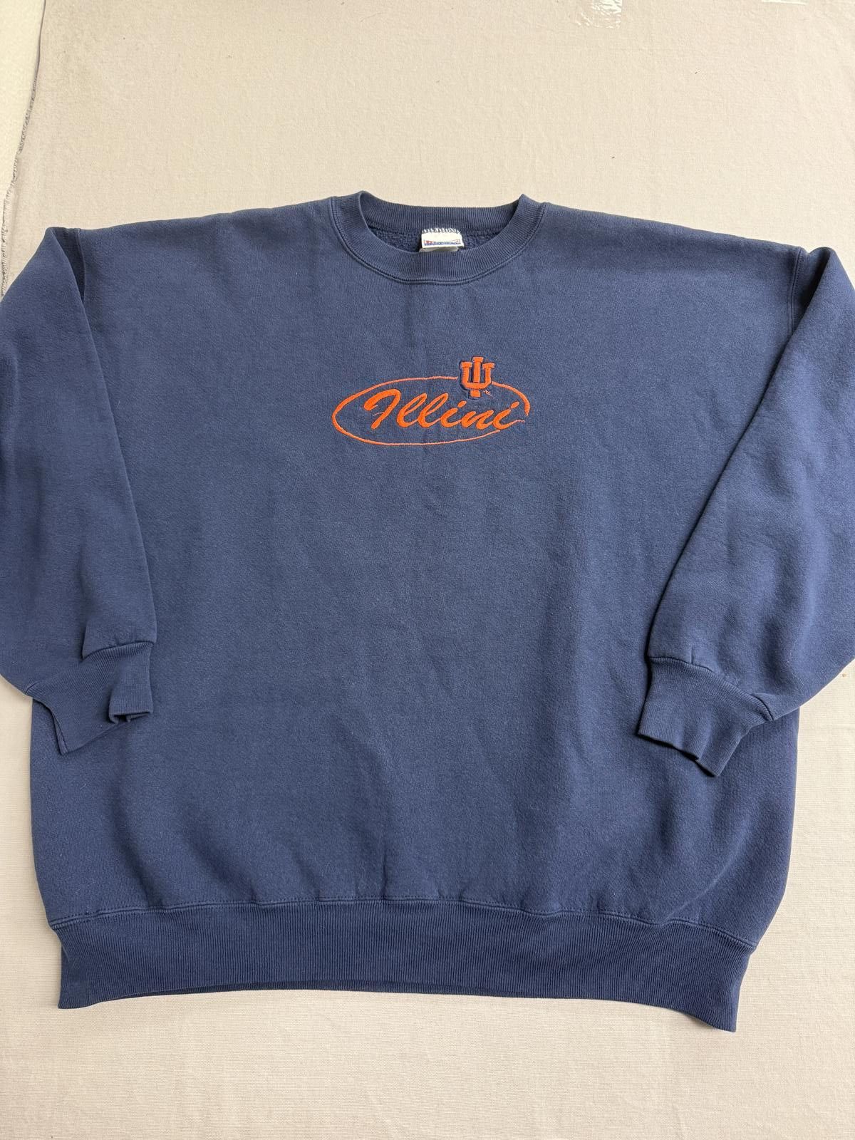 Other Vintage Illini Crewneck University of Illinois Made in USA Size US XL / EU 56 / 4 - 1 Thumbnail