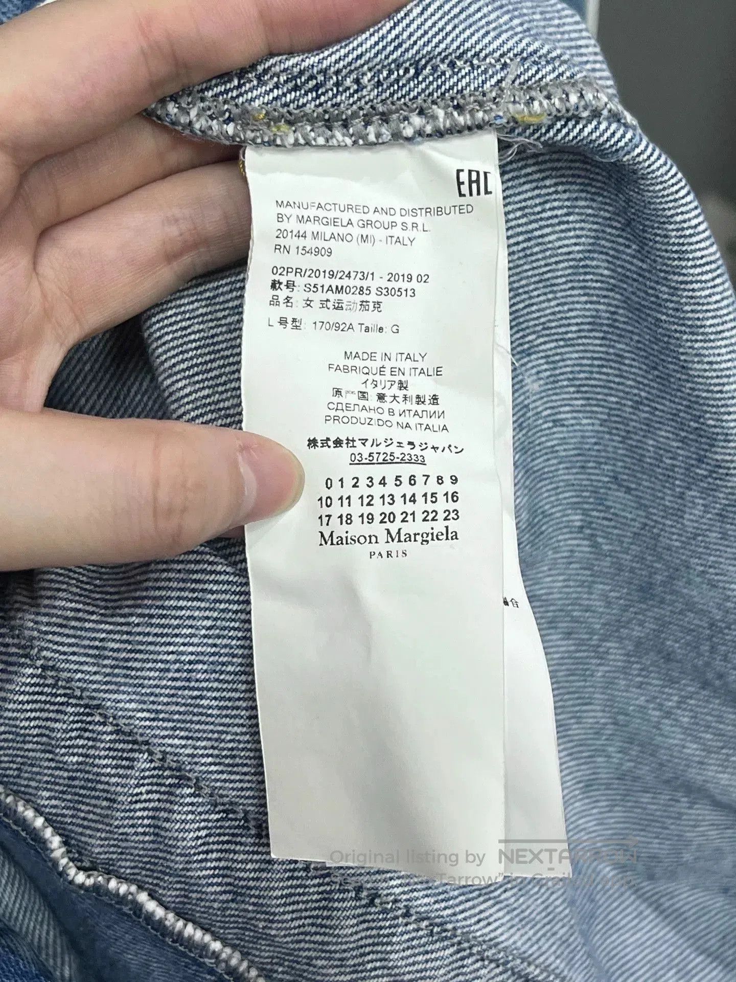Maison Margiela Maison Margiela Washed Pleated Denim Jacket. Size US L / EU 52-54 / 3 - 3 Thumbnail