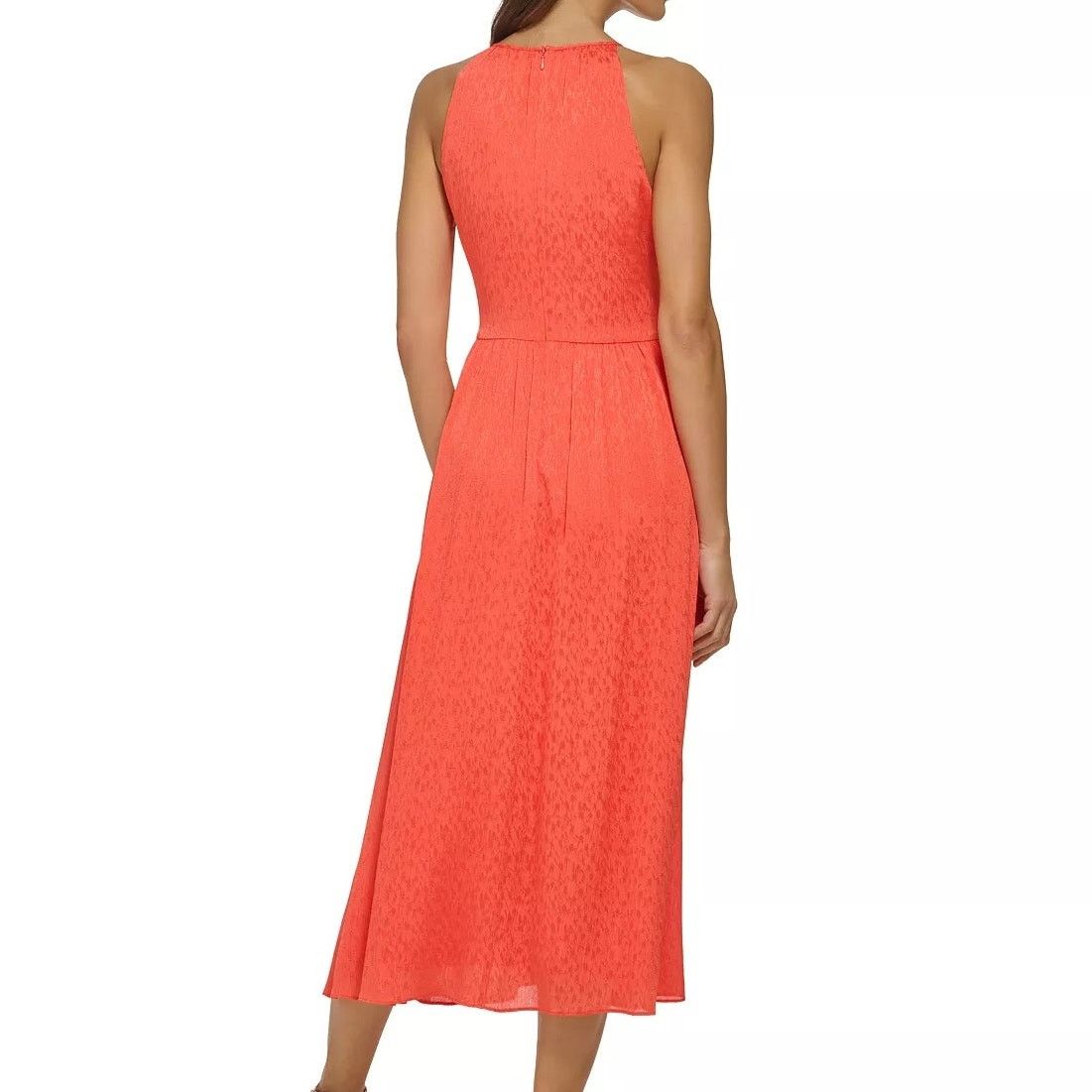 DKNY DKNY Halter Twist Waist Chiffon Midi Dress Tigerlily 8 NWT Size M / US 6-8 / IT 42-44 - 6 Thumbnail