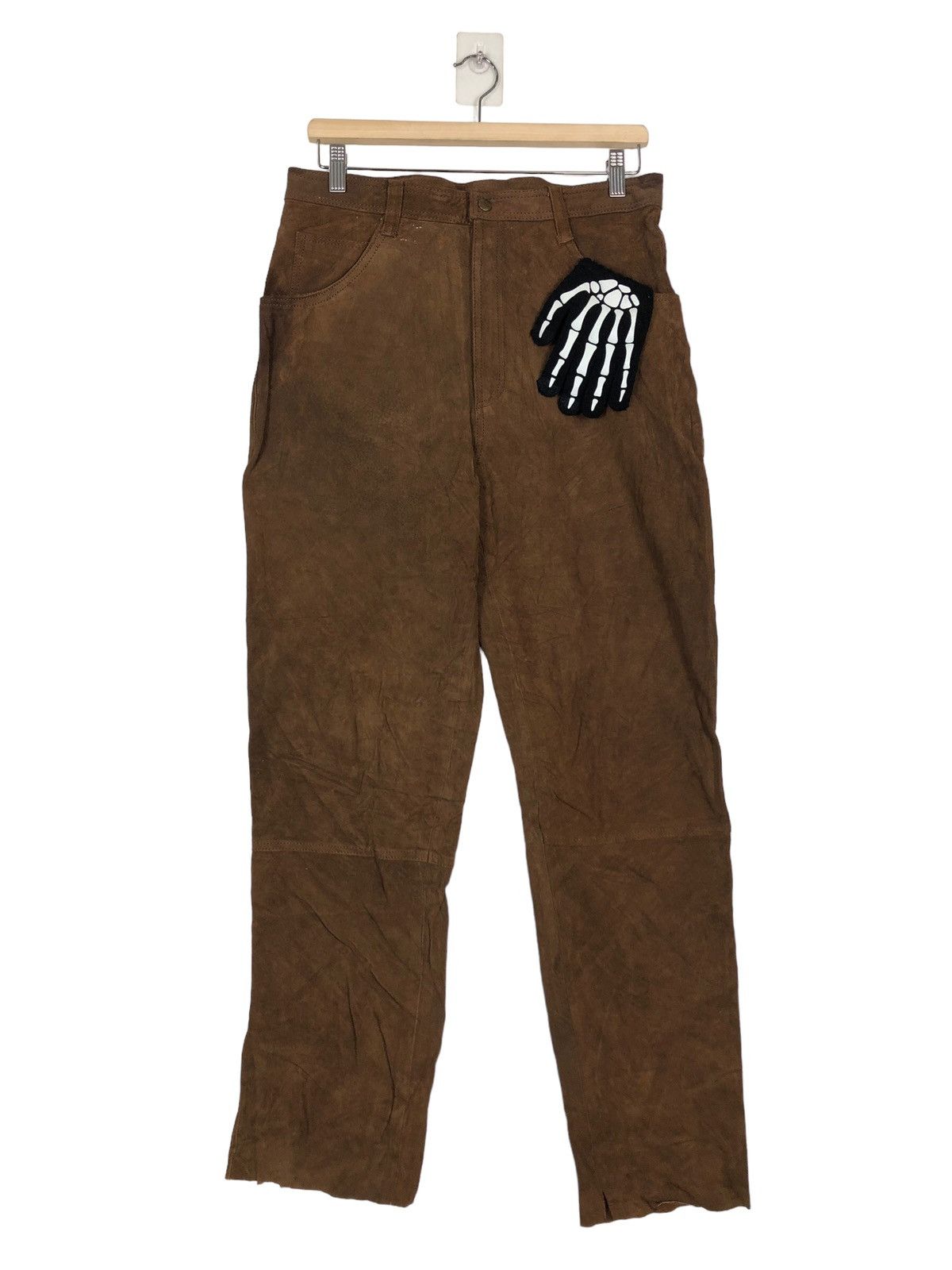Genuine Leather 🔥Rare Genuine Leather Pants Stinna Issey Miyake Brown Size US 32 / EU 48 - 1 Thumbnail