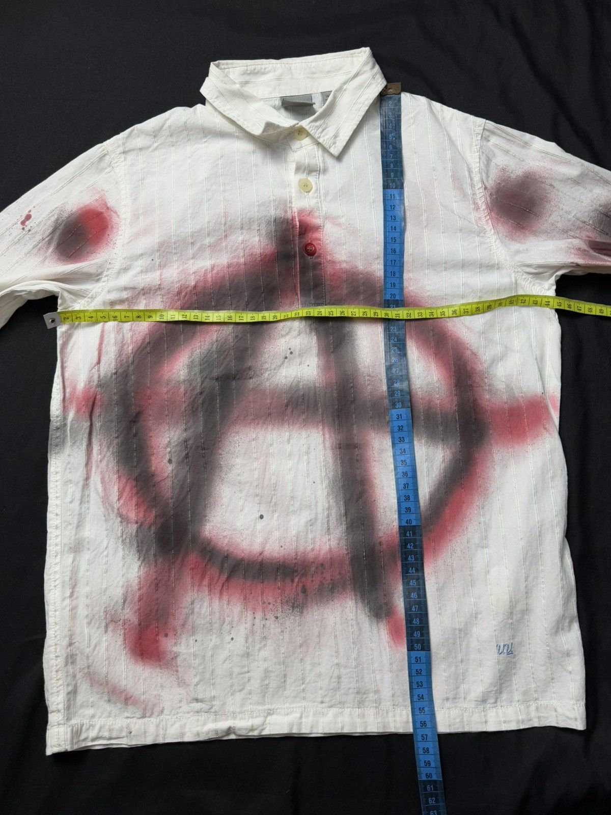 Undercover Undercover Half Button Shirt Anarchy Sprayed Size US S / EU 44-46 / 1 - 7 Thumbnail