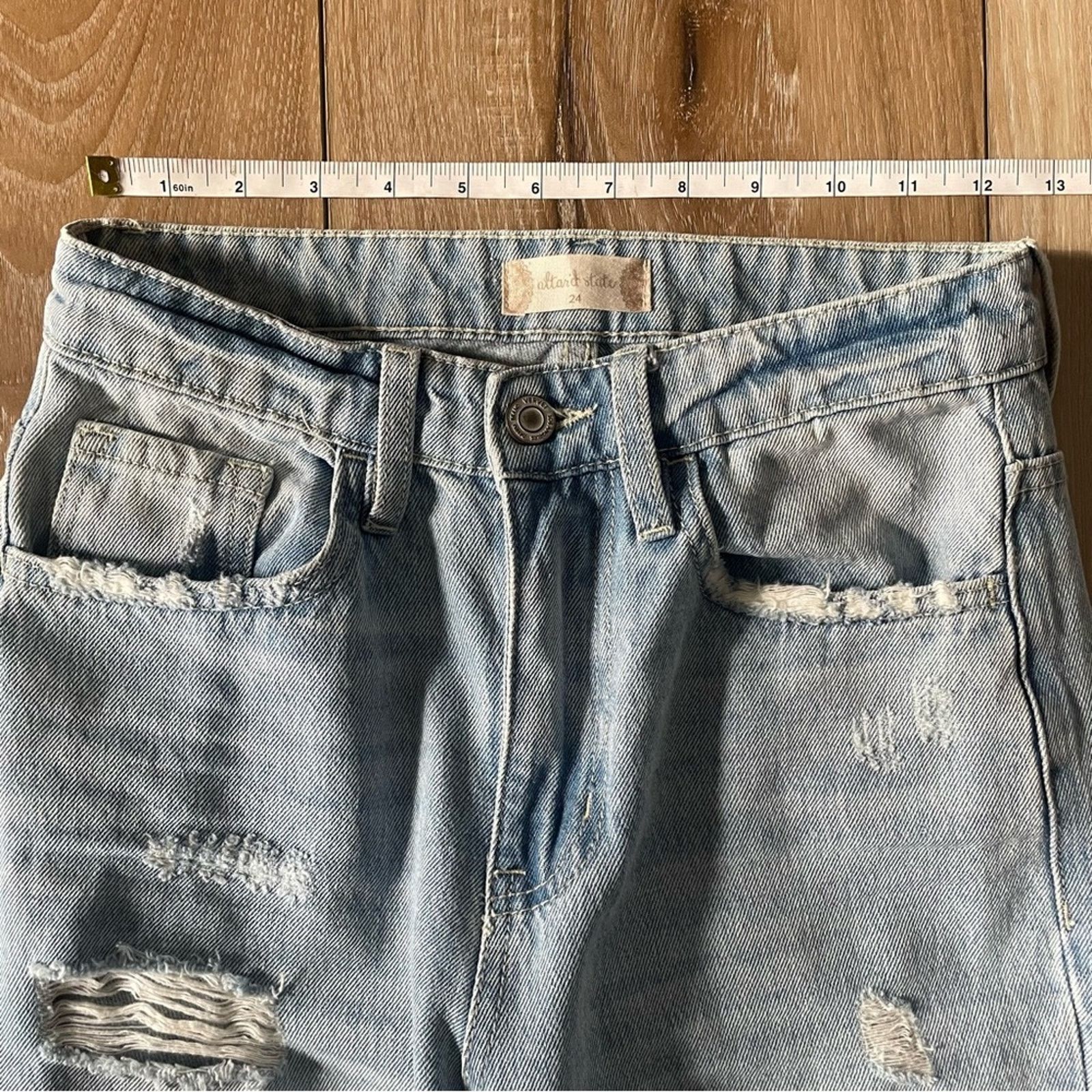 Other Altar’d State 🌺 Kayla Straight Leg Jeans Size 24" / US 00 / IT 34 - 14 Thumbnail