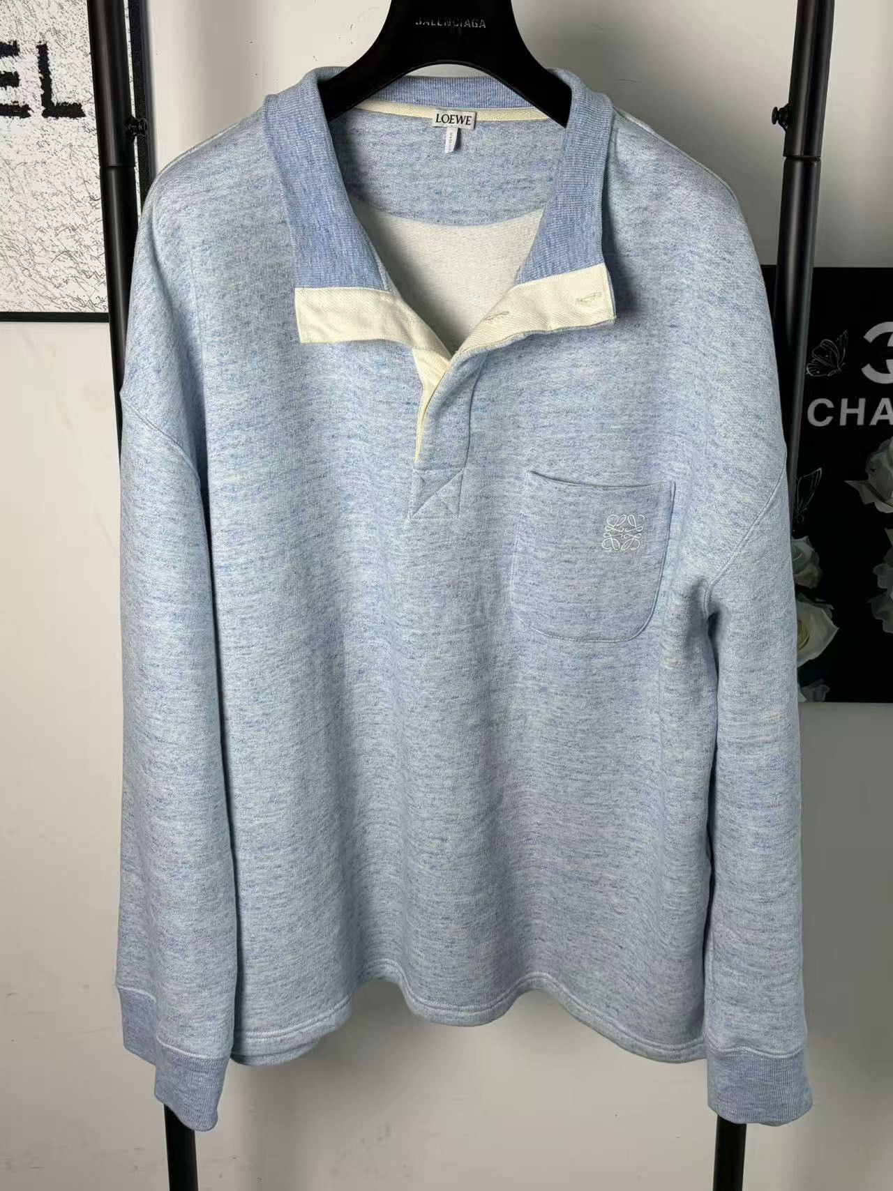 Loewe Loewe Retro Embroidered White Hoodie l Men Size US L / EU 52-54 / 3 - 1 Thumbnail