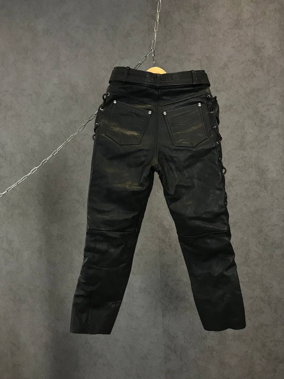 Leather Leather hype Y2K Travis Scott style pants Size US 30 / EU 46 - 5 Thumbnail