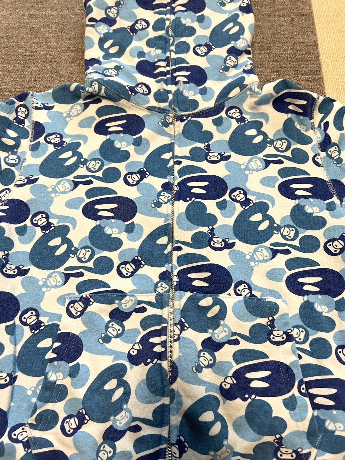 Bape OG Bape Baby Milo Camo Blue Full Zip Hoodie Size US S / EU 44-46 / 1 - 12 Thumbnail