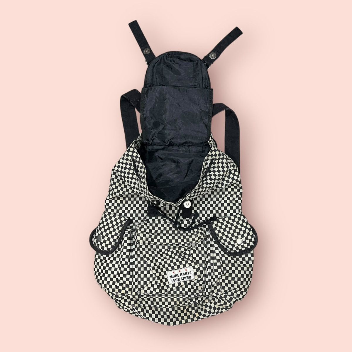 Vintage VINTAGE JAPAN DESIGN CHECKERED CANVAS BACKPACK / RUCKSACK Size ONE SIZE - 9 Thumbnail