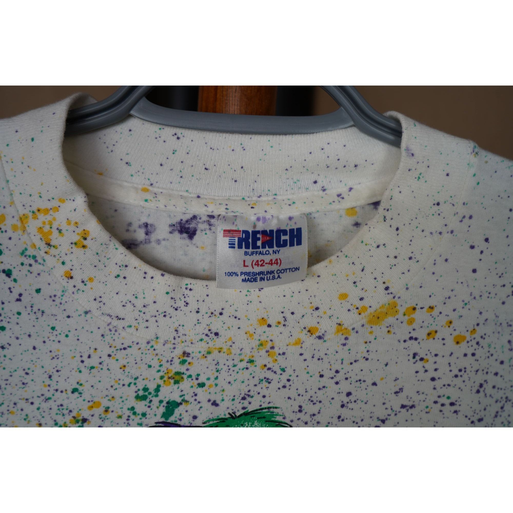 Vintage 90s Mardi Gras New Orlean L Vintage Tshirt #381 Size US L / EU 52-54 / 3 - 6 Thumbnail