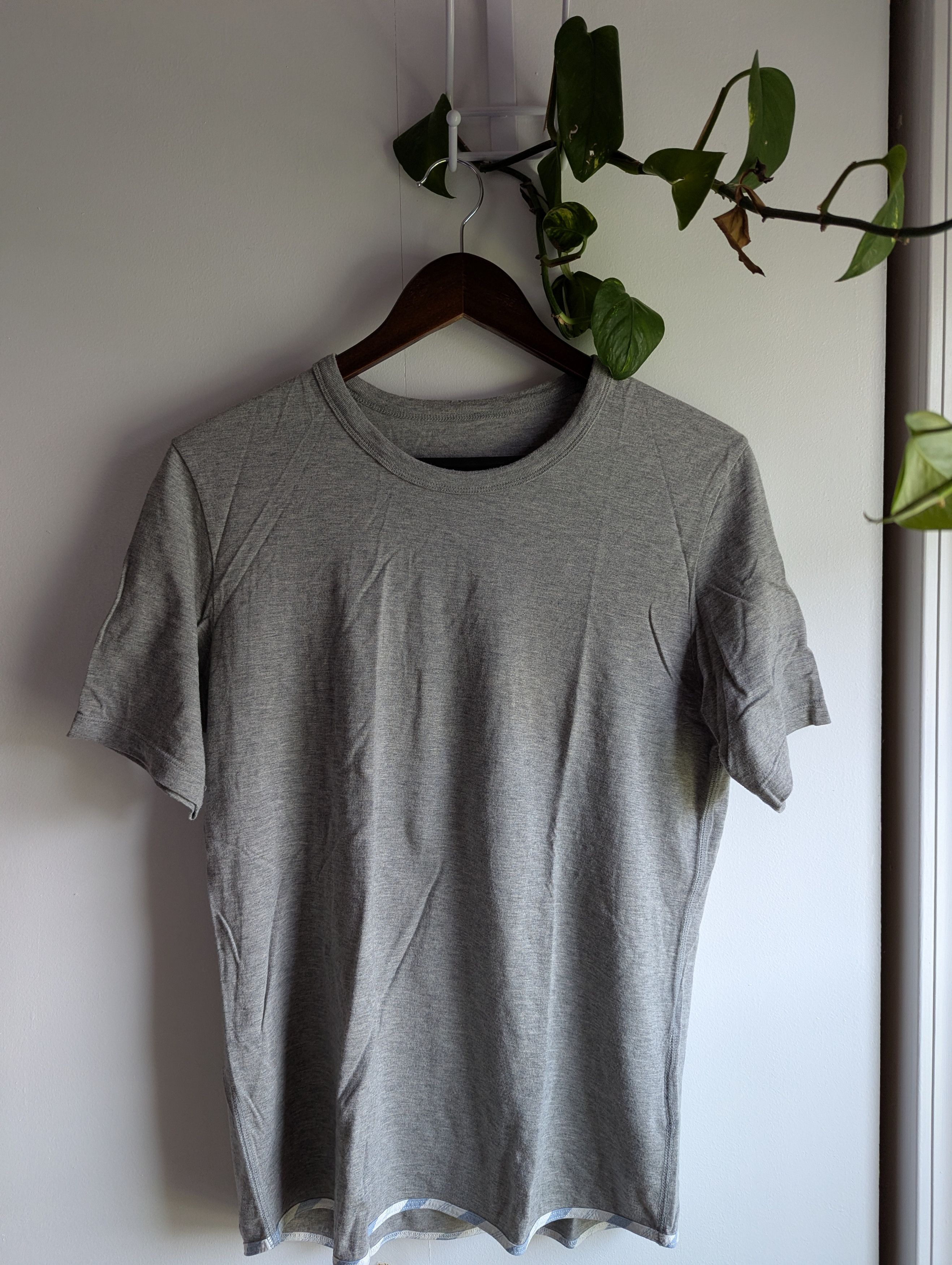 Visvim Sublig Tee grey with blue trim